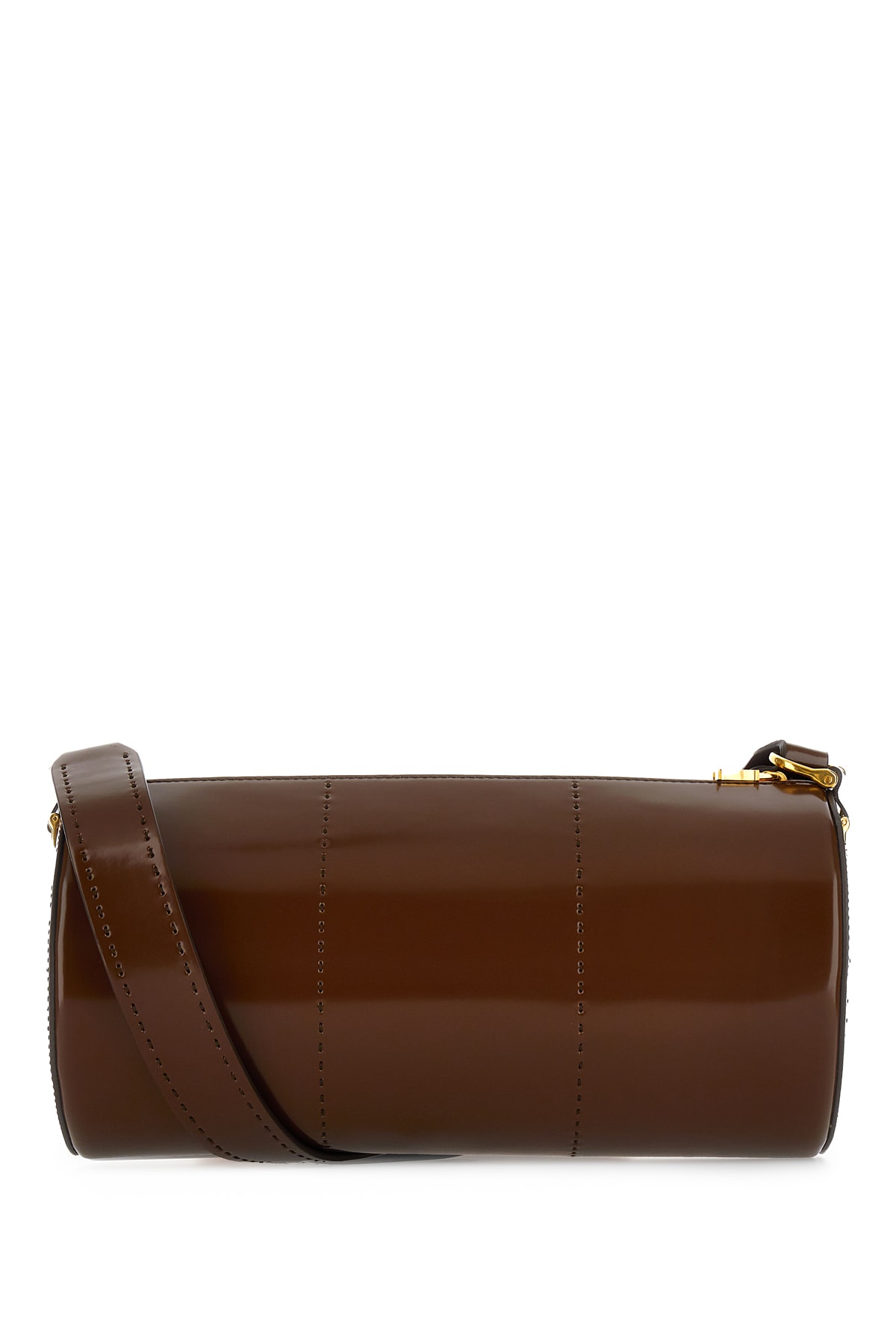 MAX MARA BROWN LEATHER CROSSBODY BAG 