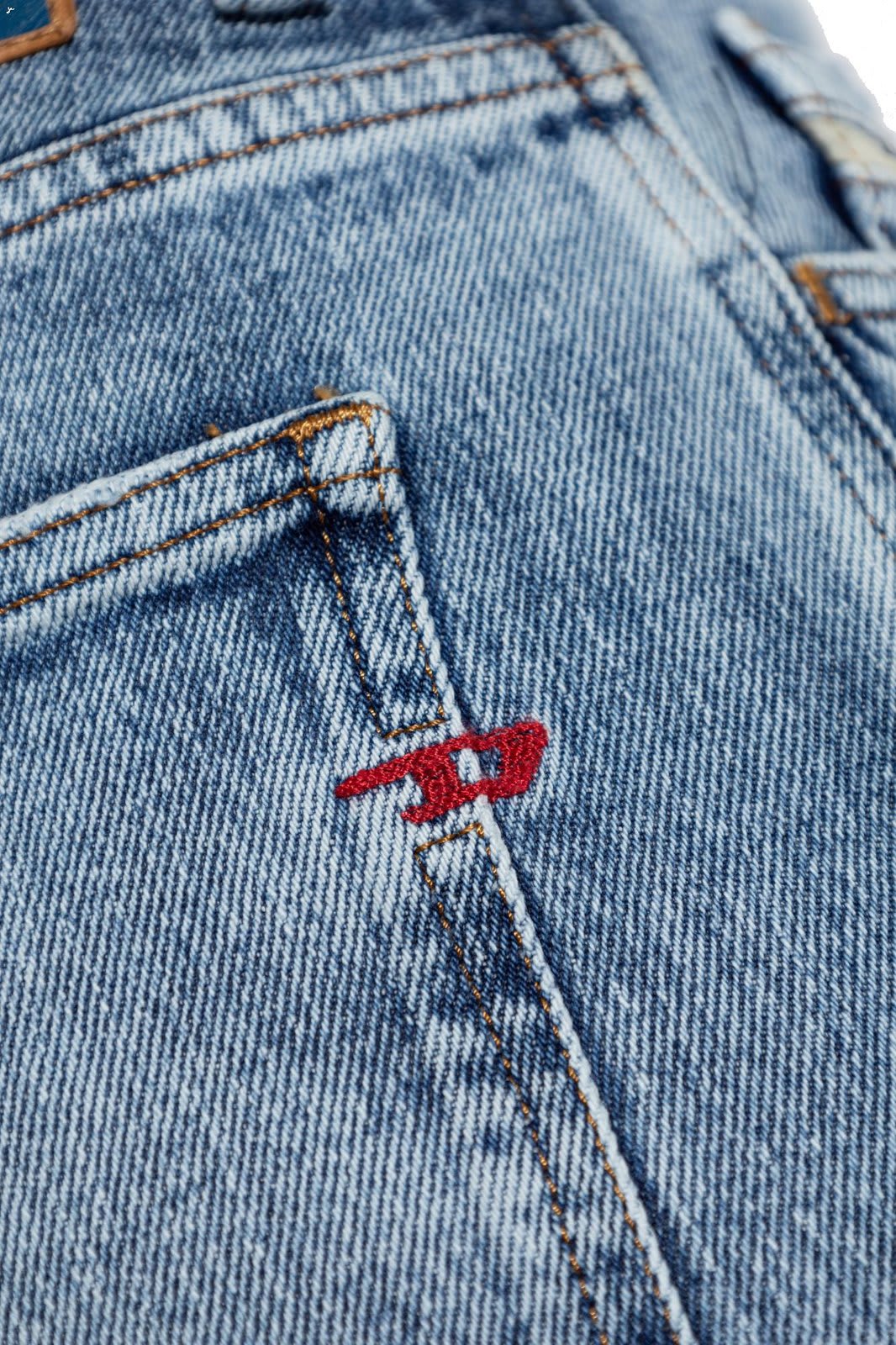 Shop Diesel 2016 D-air Logo-embroidered Jeans