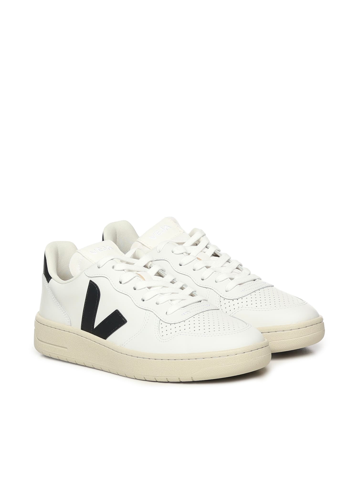 Veja V-90 Man Sneakers White Size 9 Leather In White