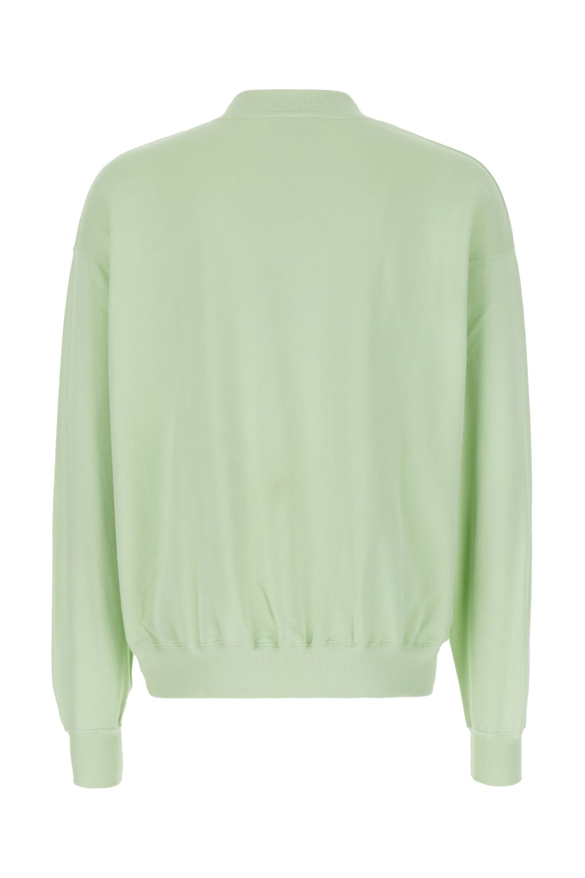 Shop Drôle De Monsieur Pastel Green Cotton Oversize Sweatshirt In Lgn