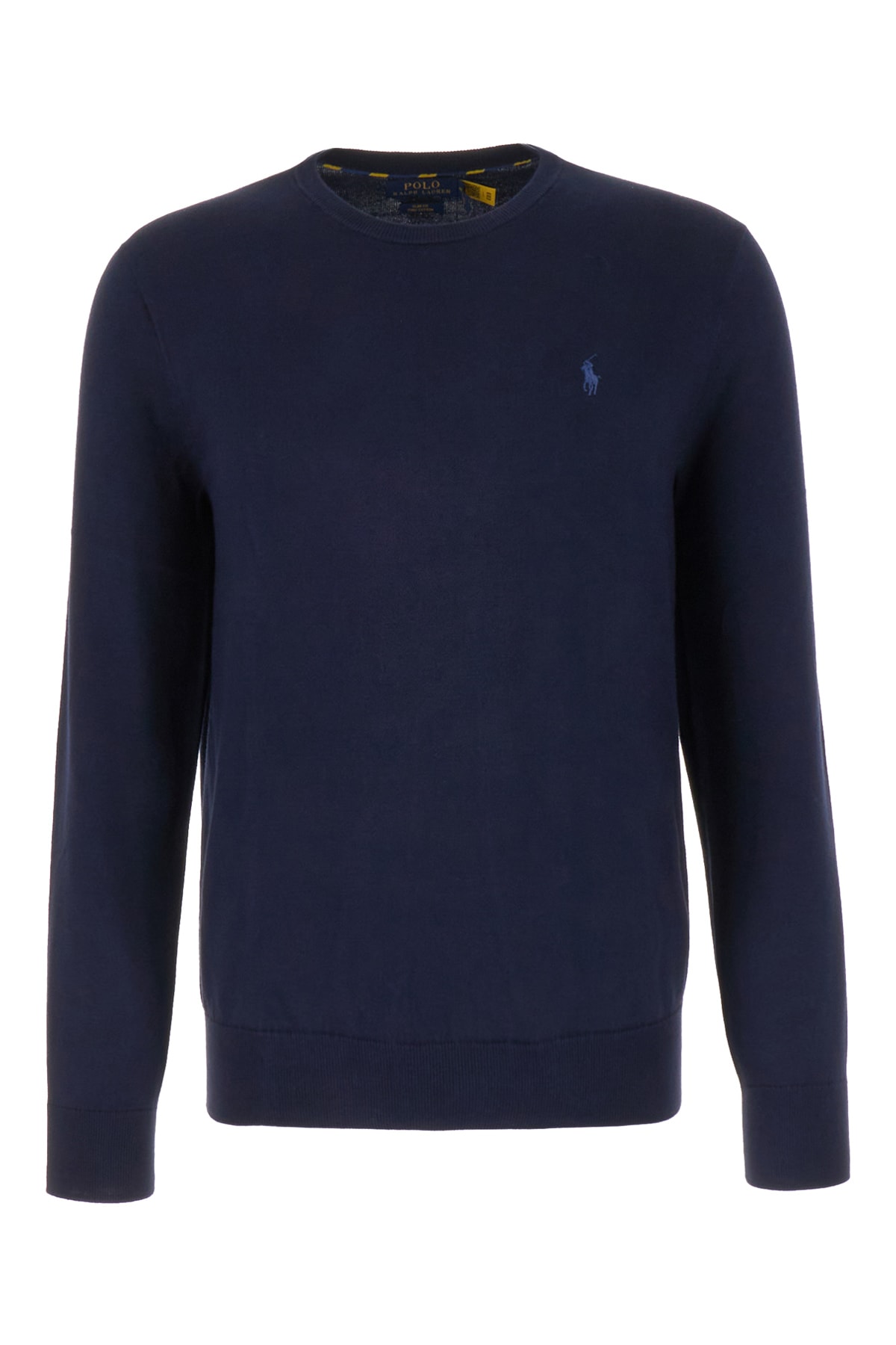 Polo Ralph Lauren Navy Blue Cotton Sweater In Hunter Navy