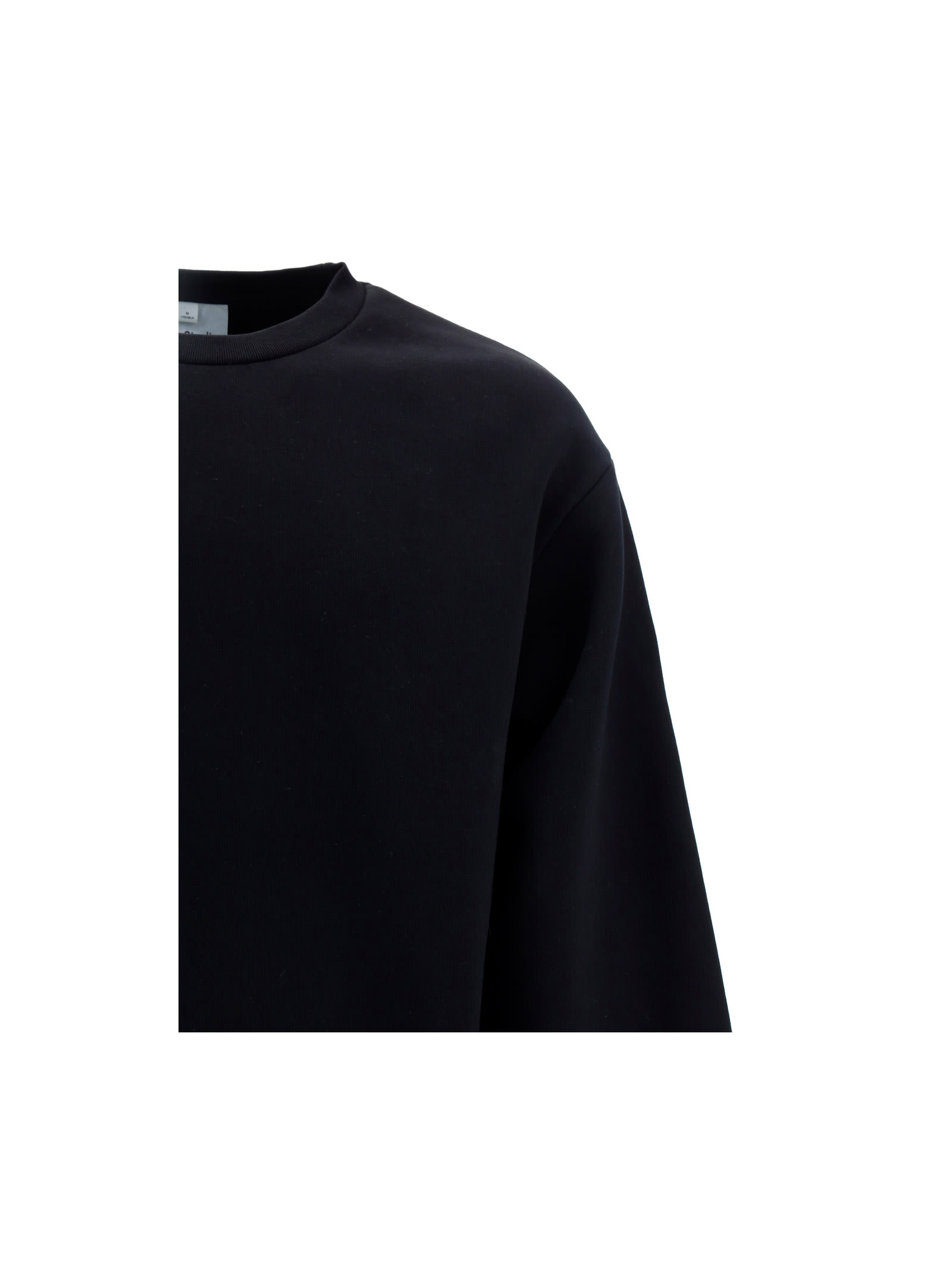 Acne Studios Sweatshirt Logo Face Patch In Black