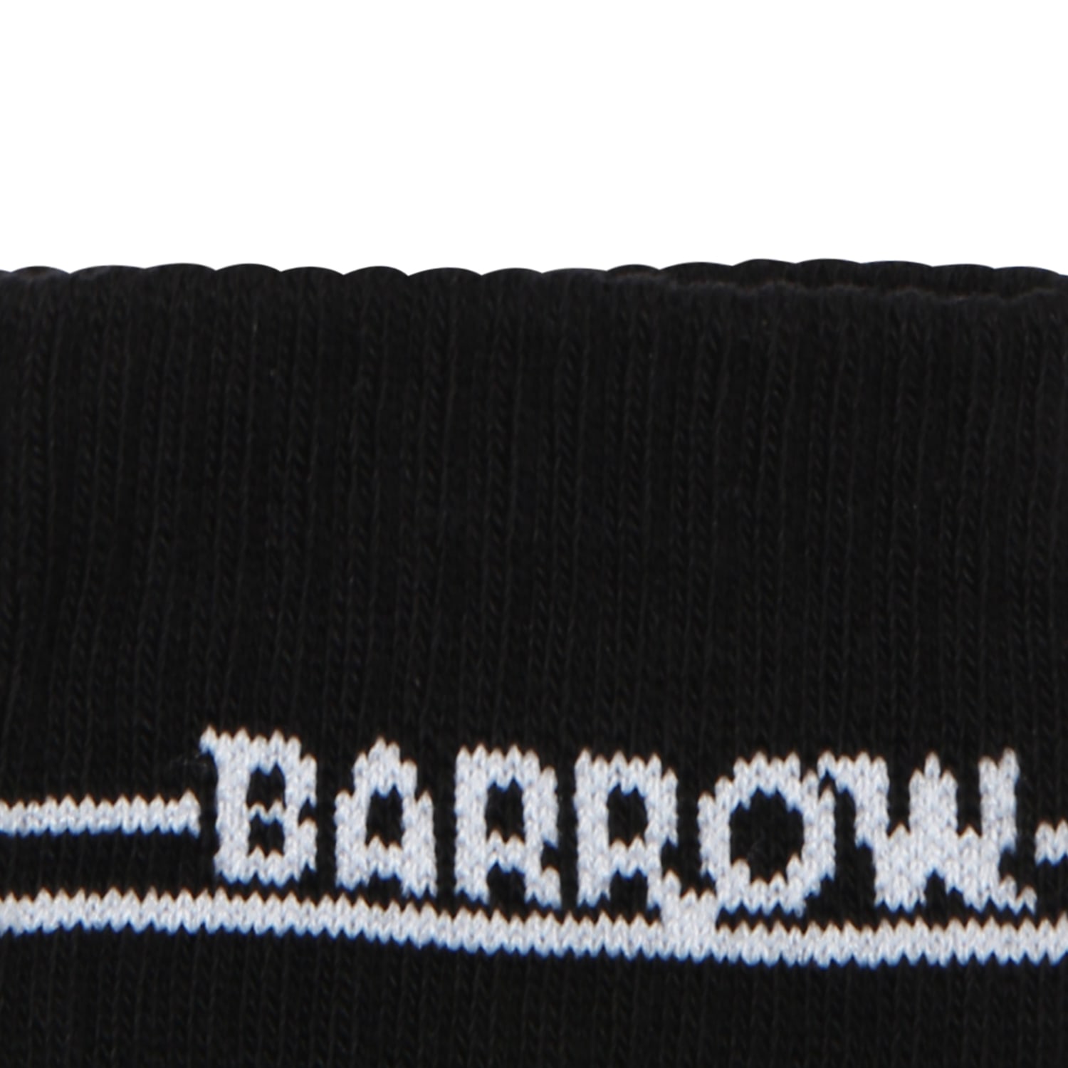 Shop Barrow Black Socks For Kids With Smiley In Nero/black