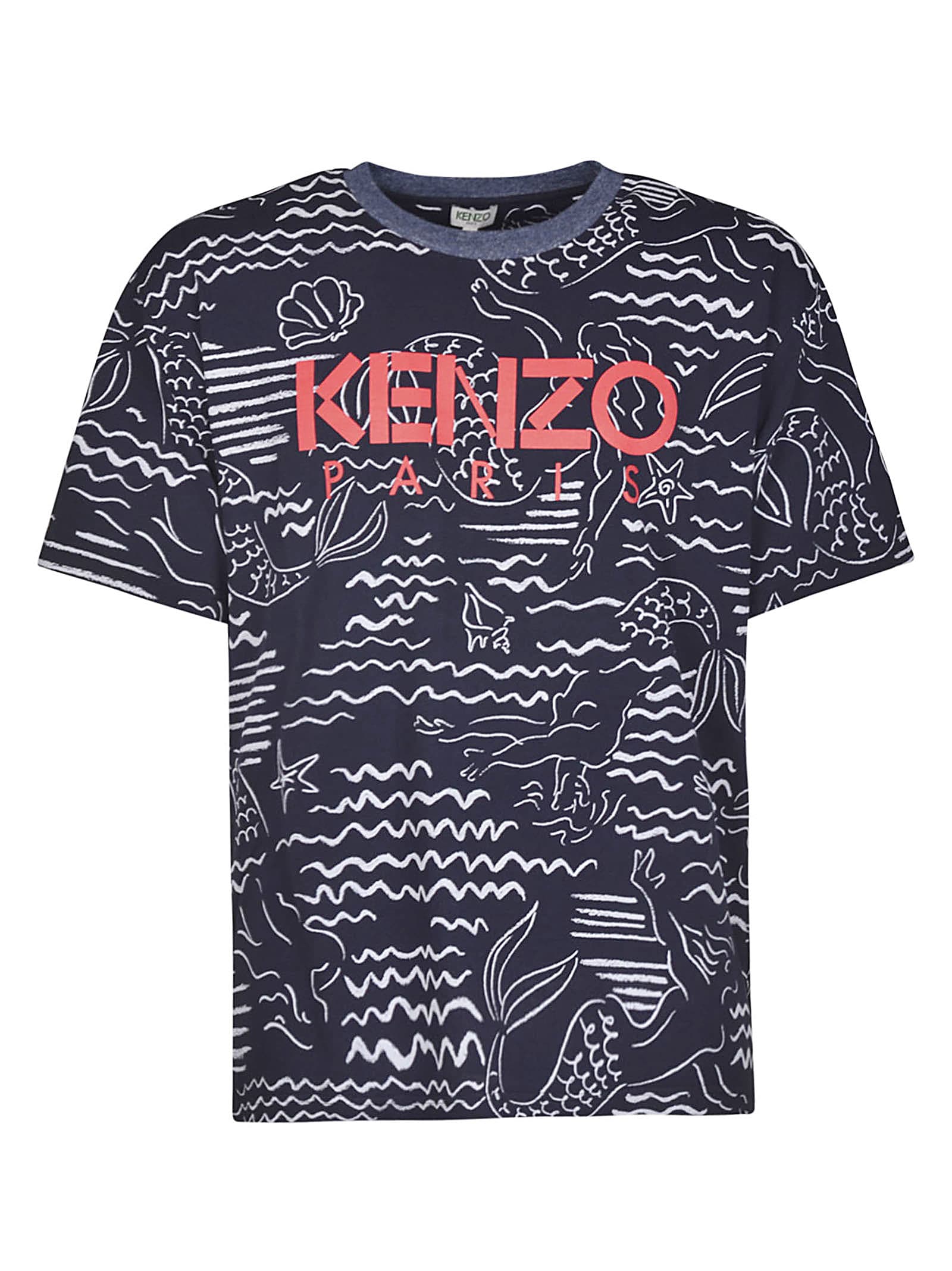 KENZO ALL-OVER PRINTED T-SHIRT,11224204