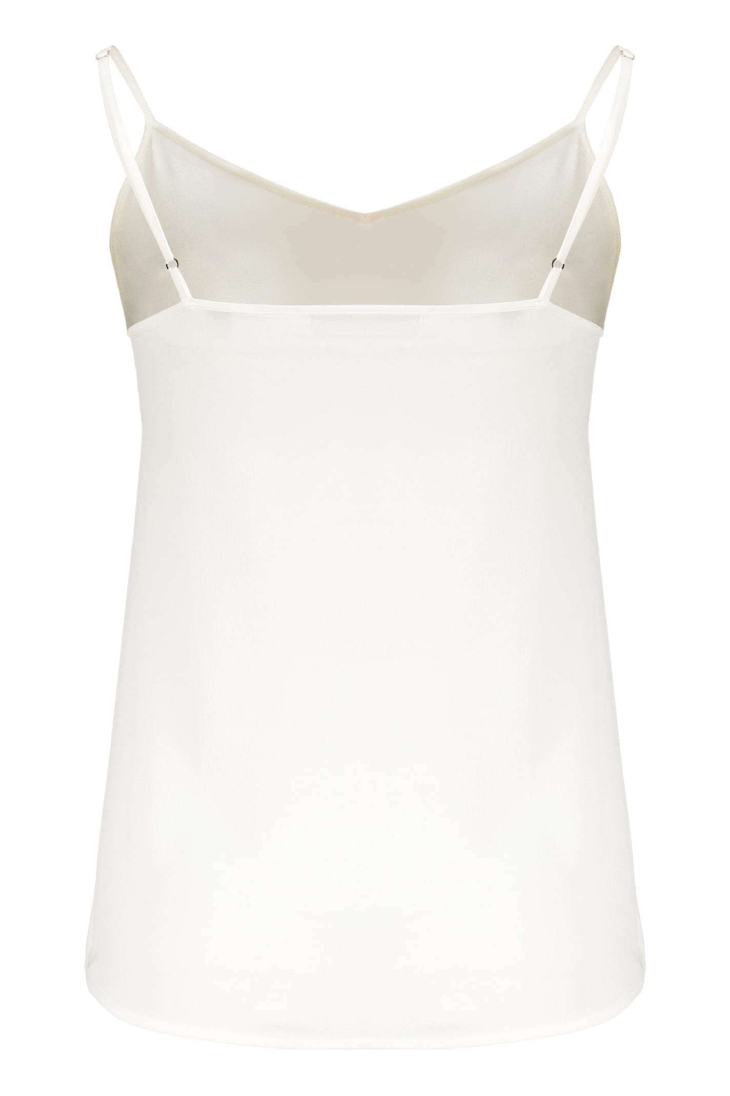 Fabiana Filippi Metallic-trim Cami Top In White