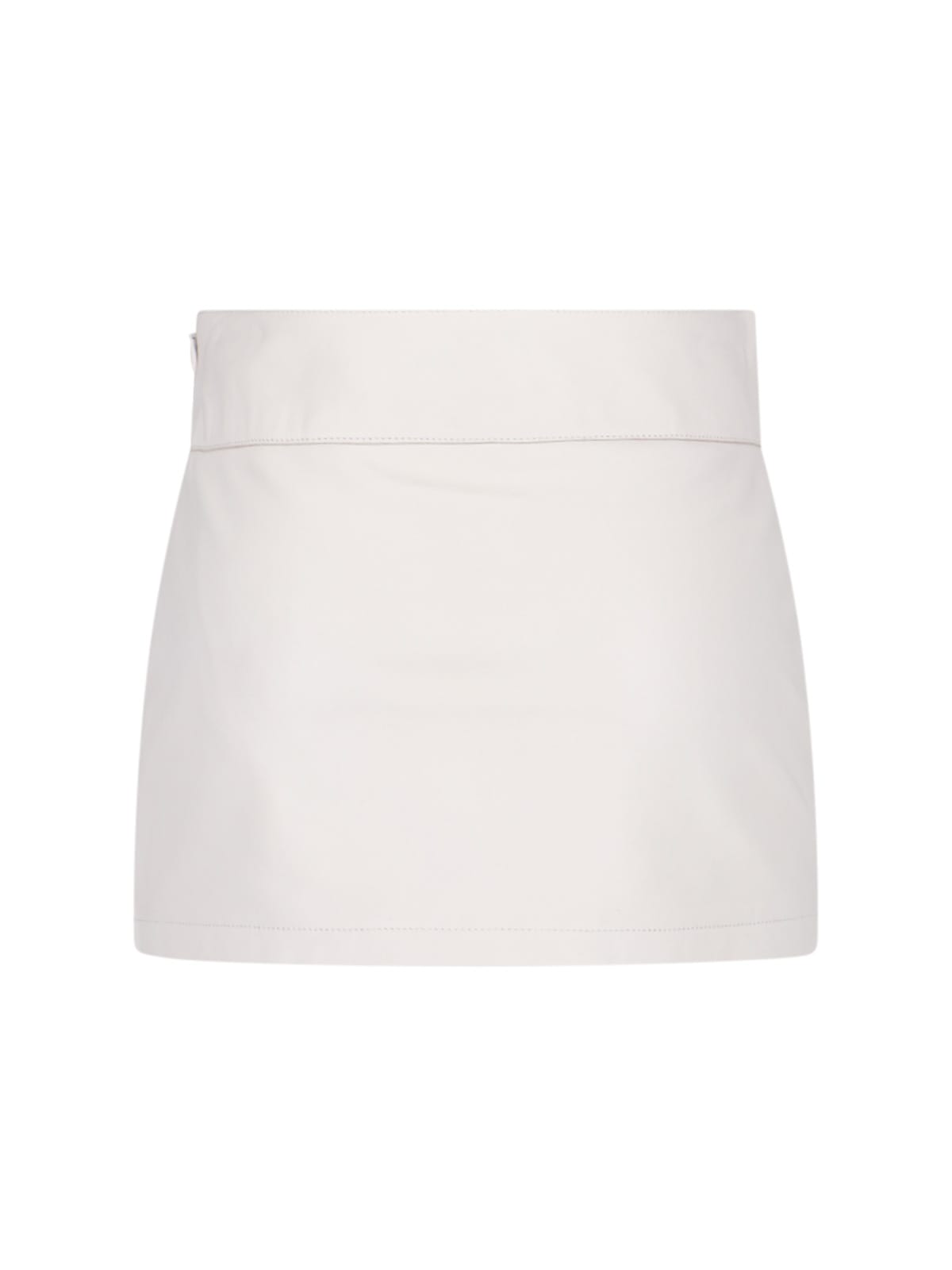 Shop Diesel L-dixy Logo Mini Skirt In White