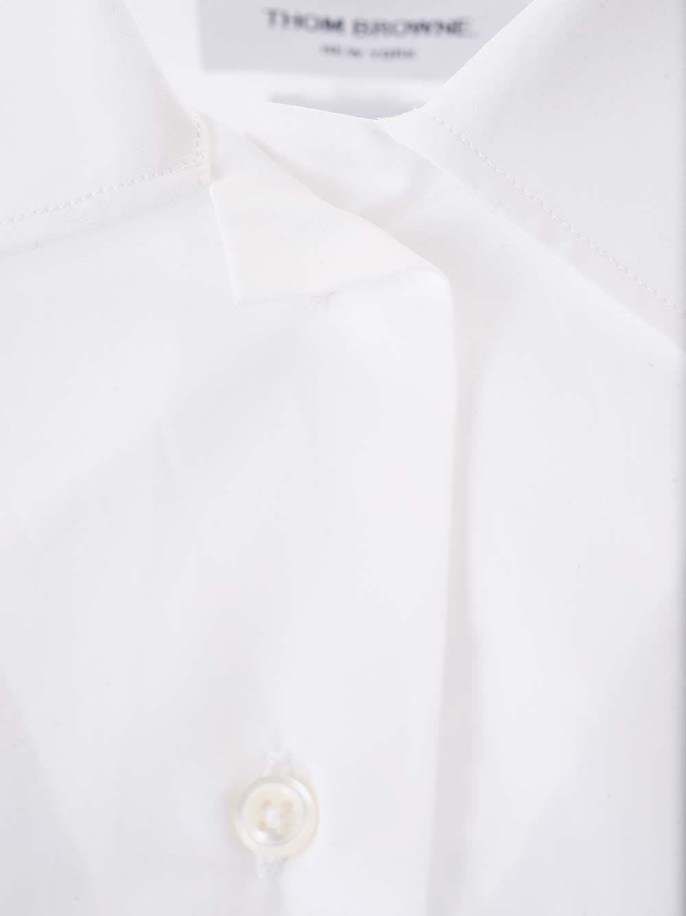 Shop Thom Browne Cropped Shirt In White