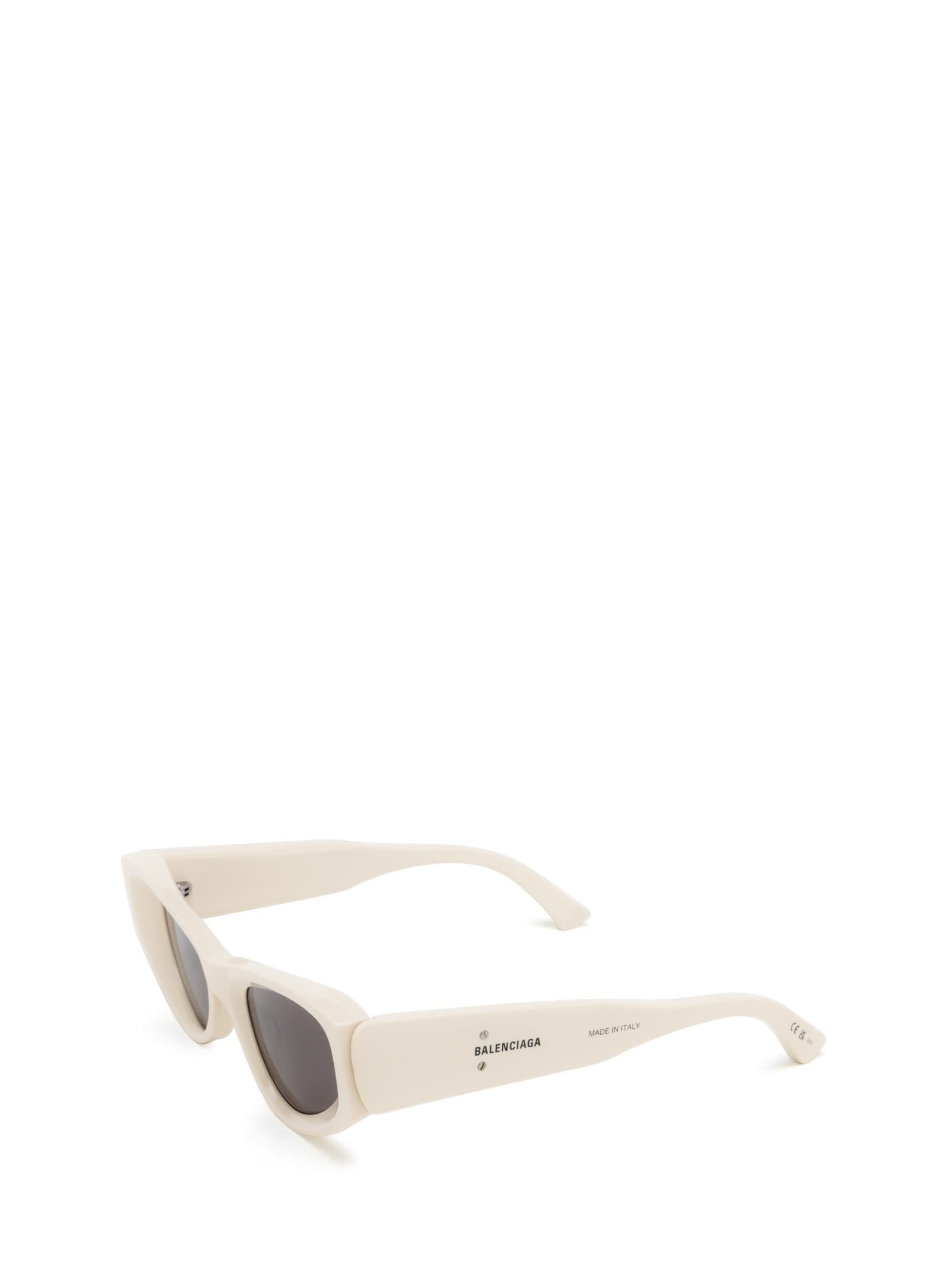 Shop Balenciaga Bb0243s Beige Sunglasses