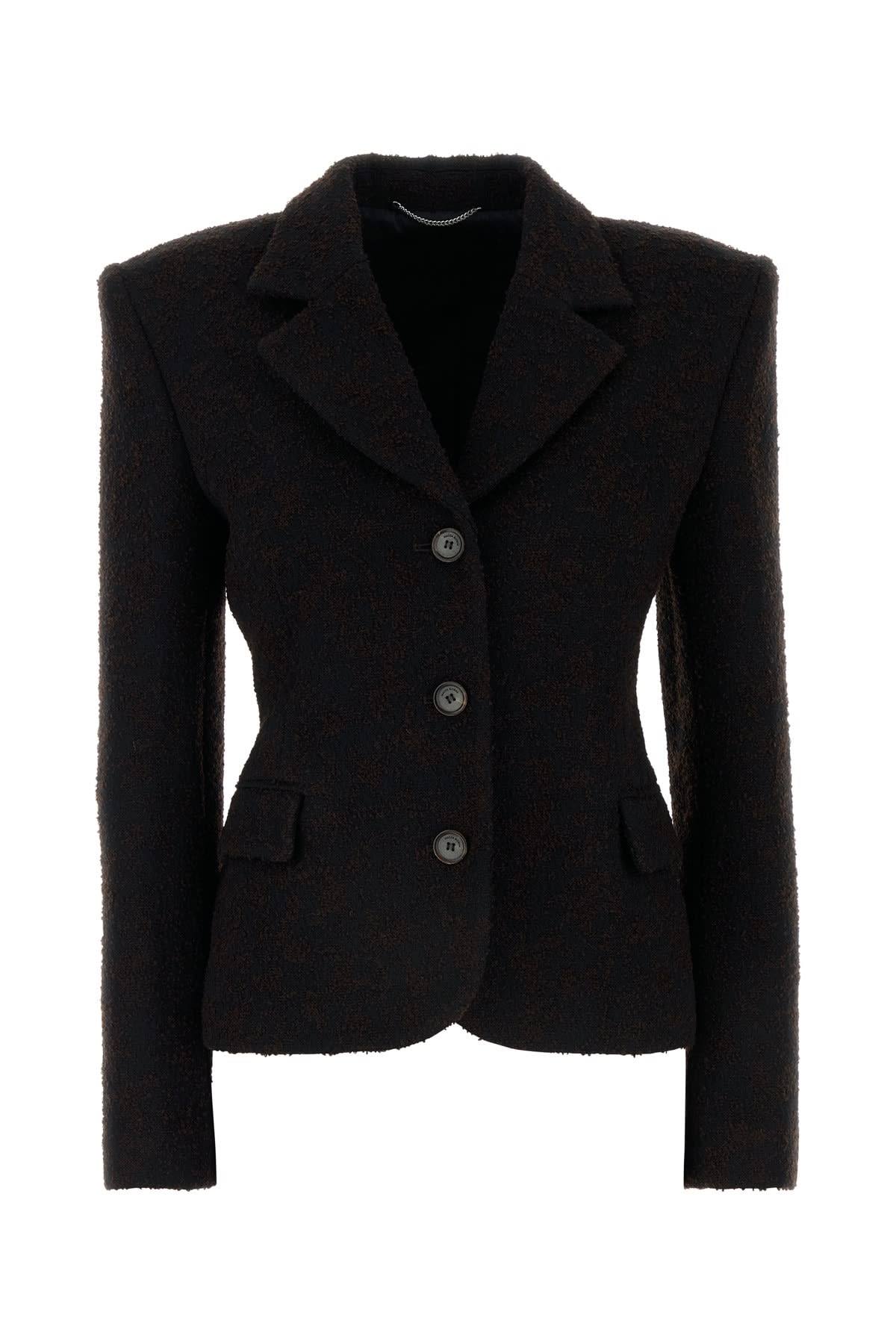 Brown Boucle Blazer