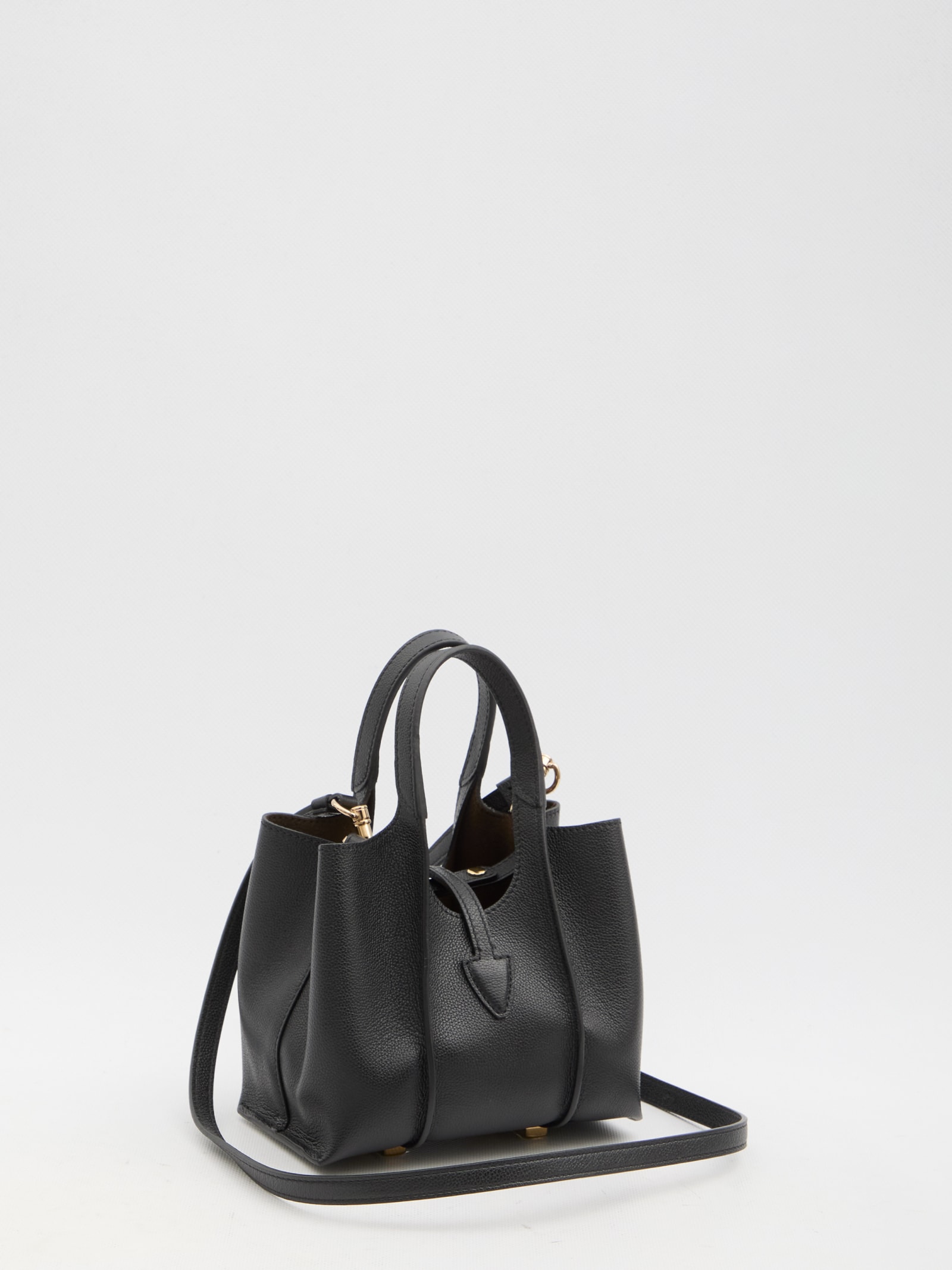 Shop Tod's T Timeless Micro Shopping Bag In Nero