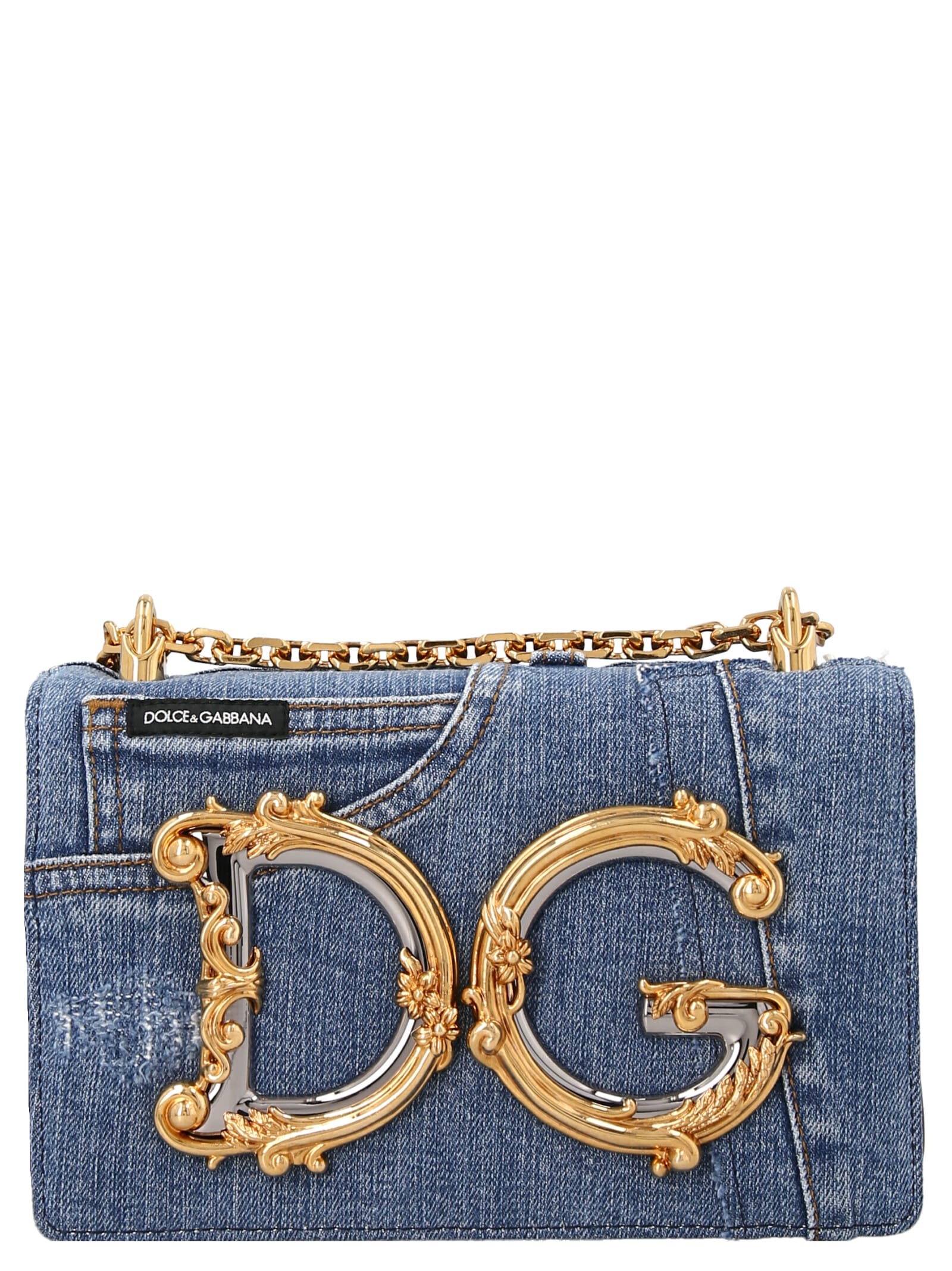 Dolce & Gabbana Dg Girls Crossbody Bag In Light Blue