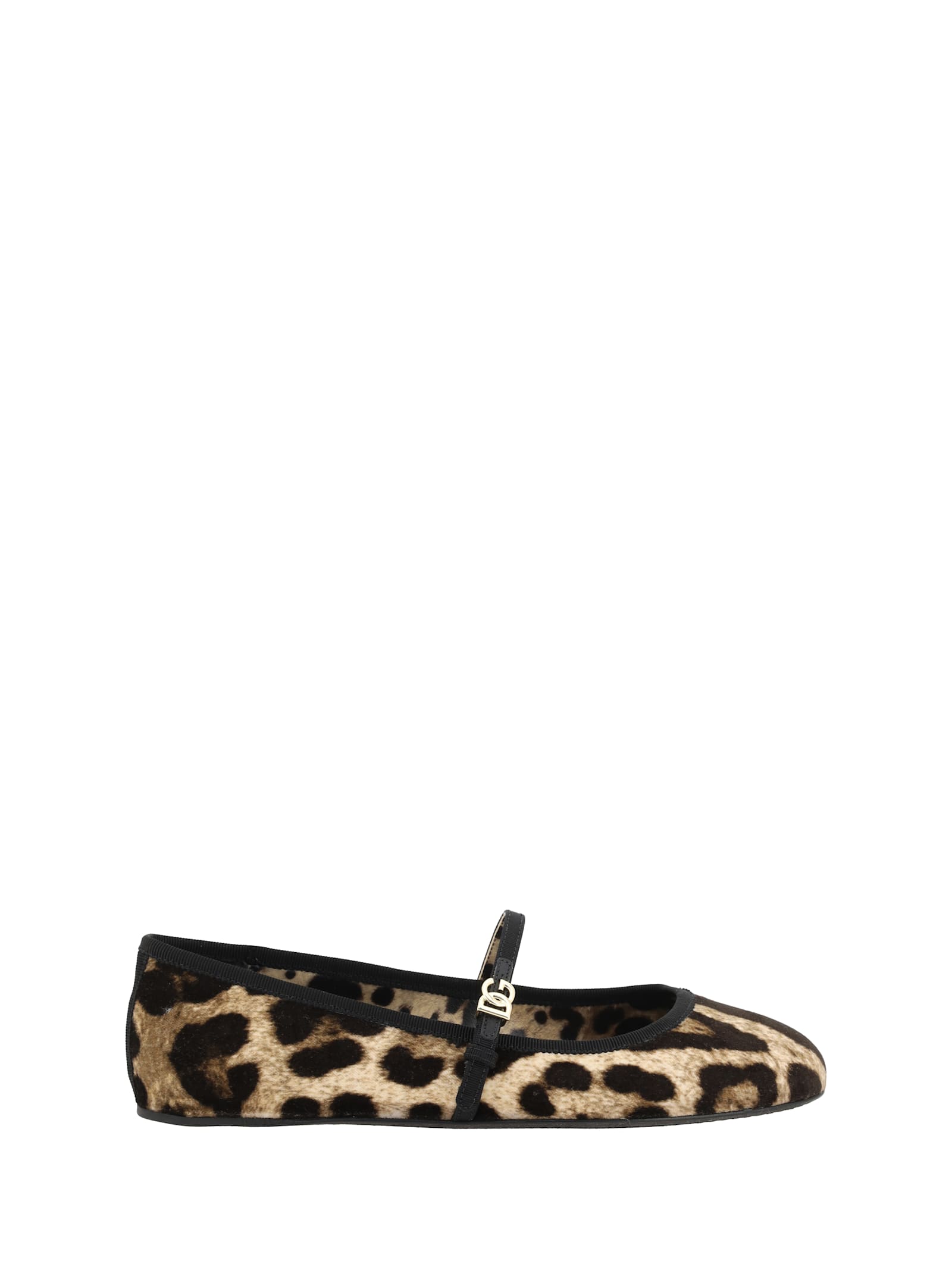 Leopard-print Ballerinas