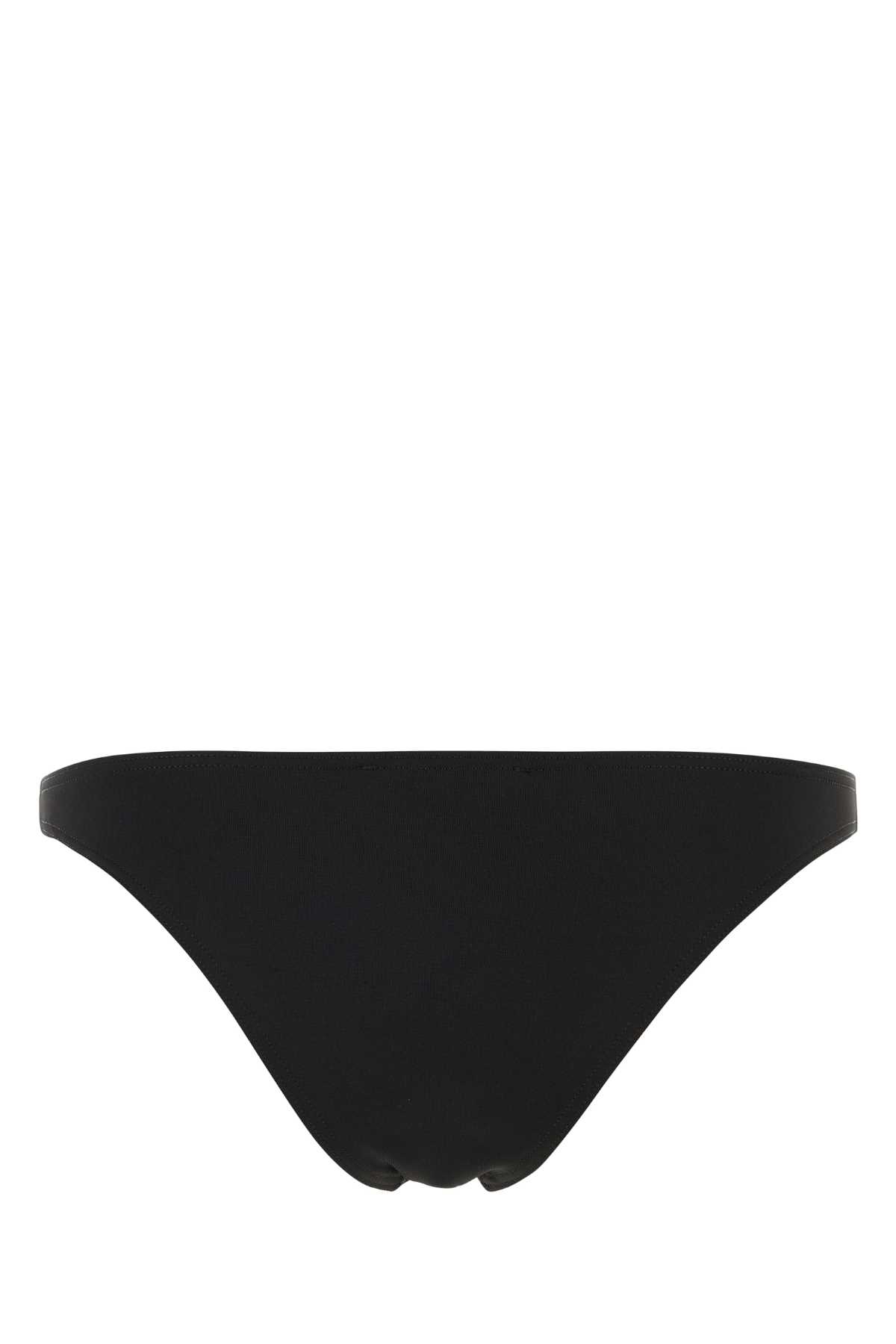 Shop Prada Black Stretch Re-nylon Bikini Bottom In Nero