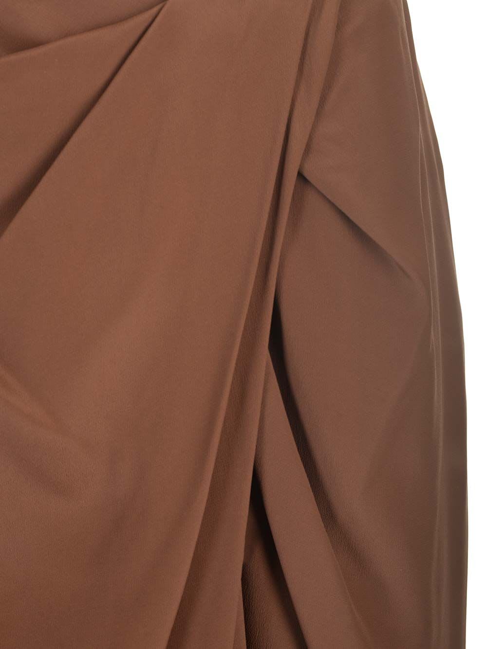 Shop Dries Van Noten Pareo Skirt In Brown