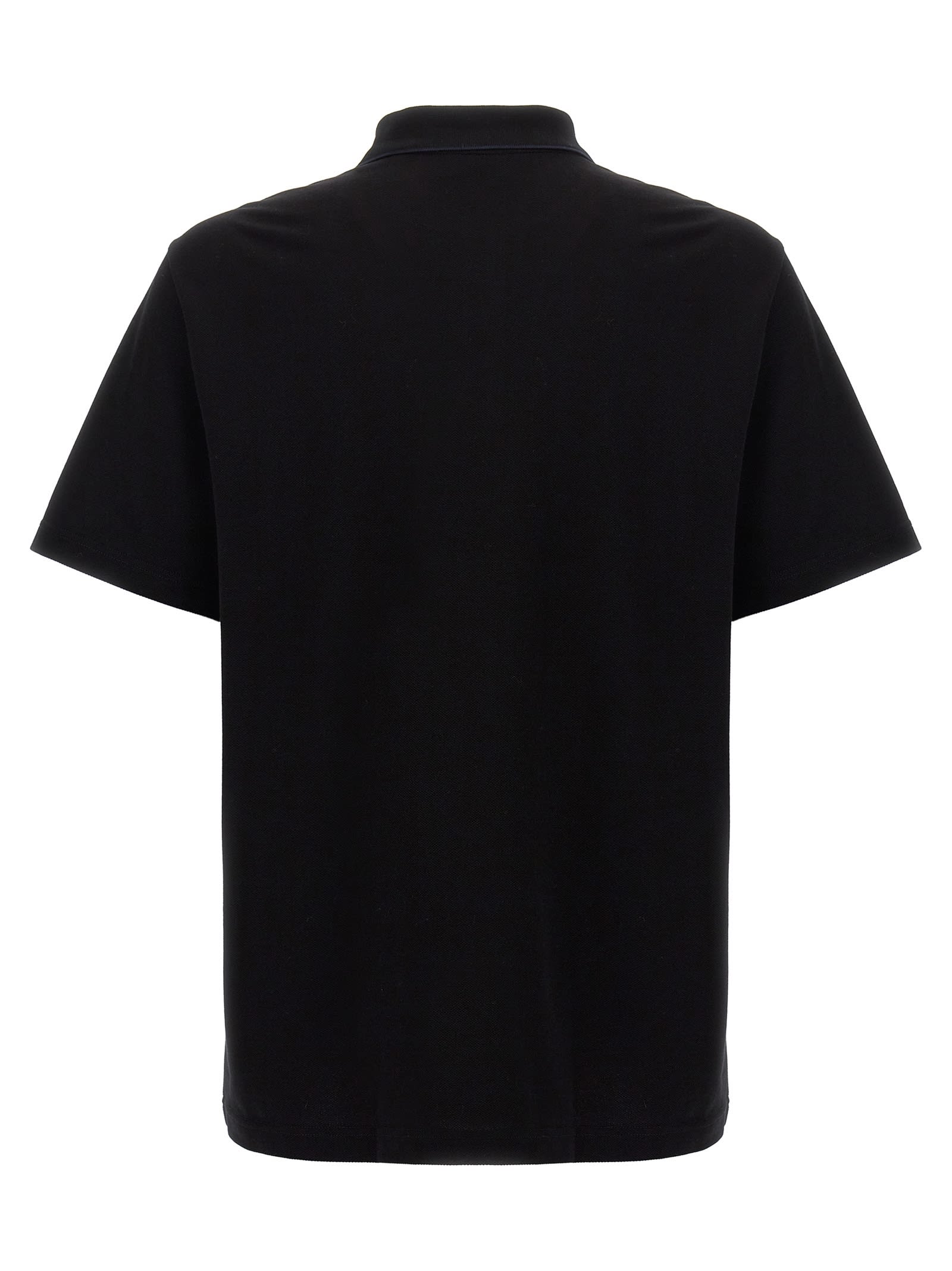 Shop Brioni Logo Embroidery Polo Shirt In Black