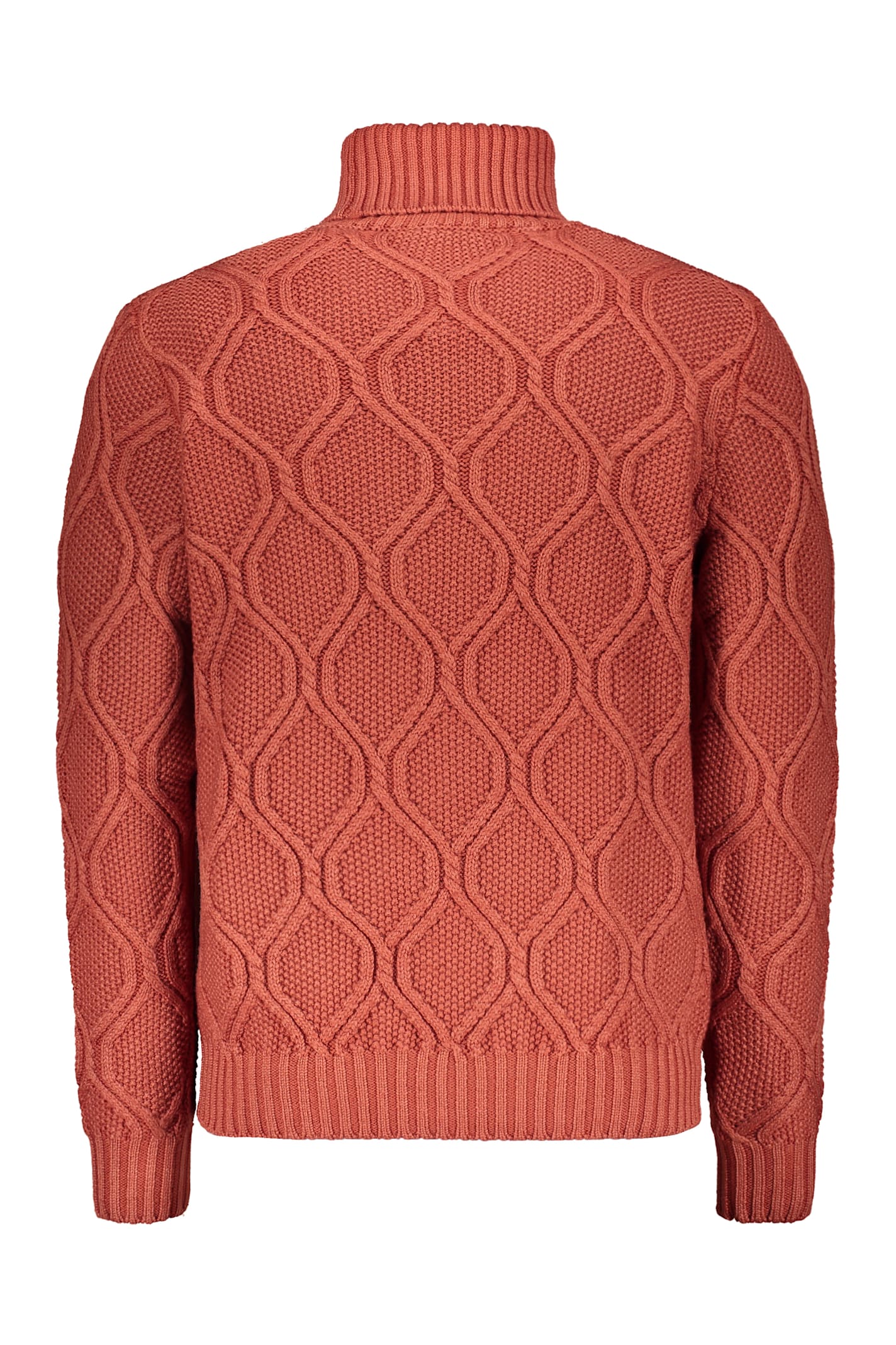 Moorer Turtleneck Sweater In Orange