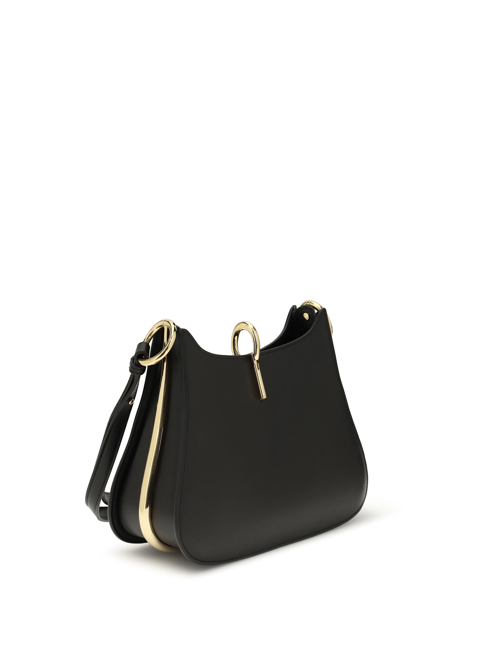 Rabanne Black Calf Leather Bos Taurus Handbag In Black