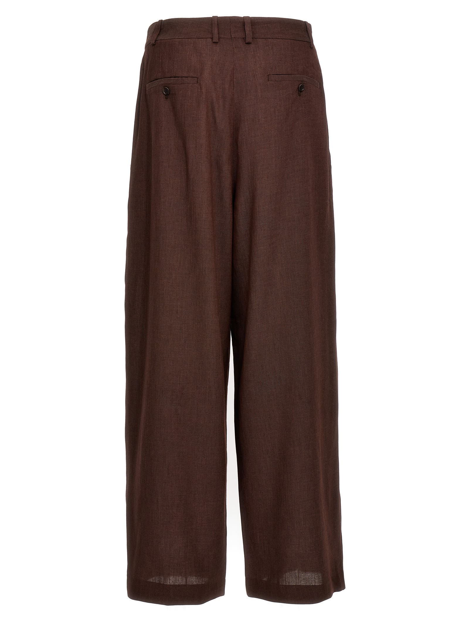 Oversize Elongated Pants Brown