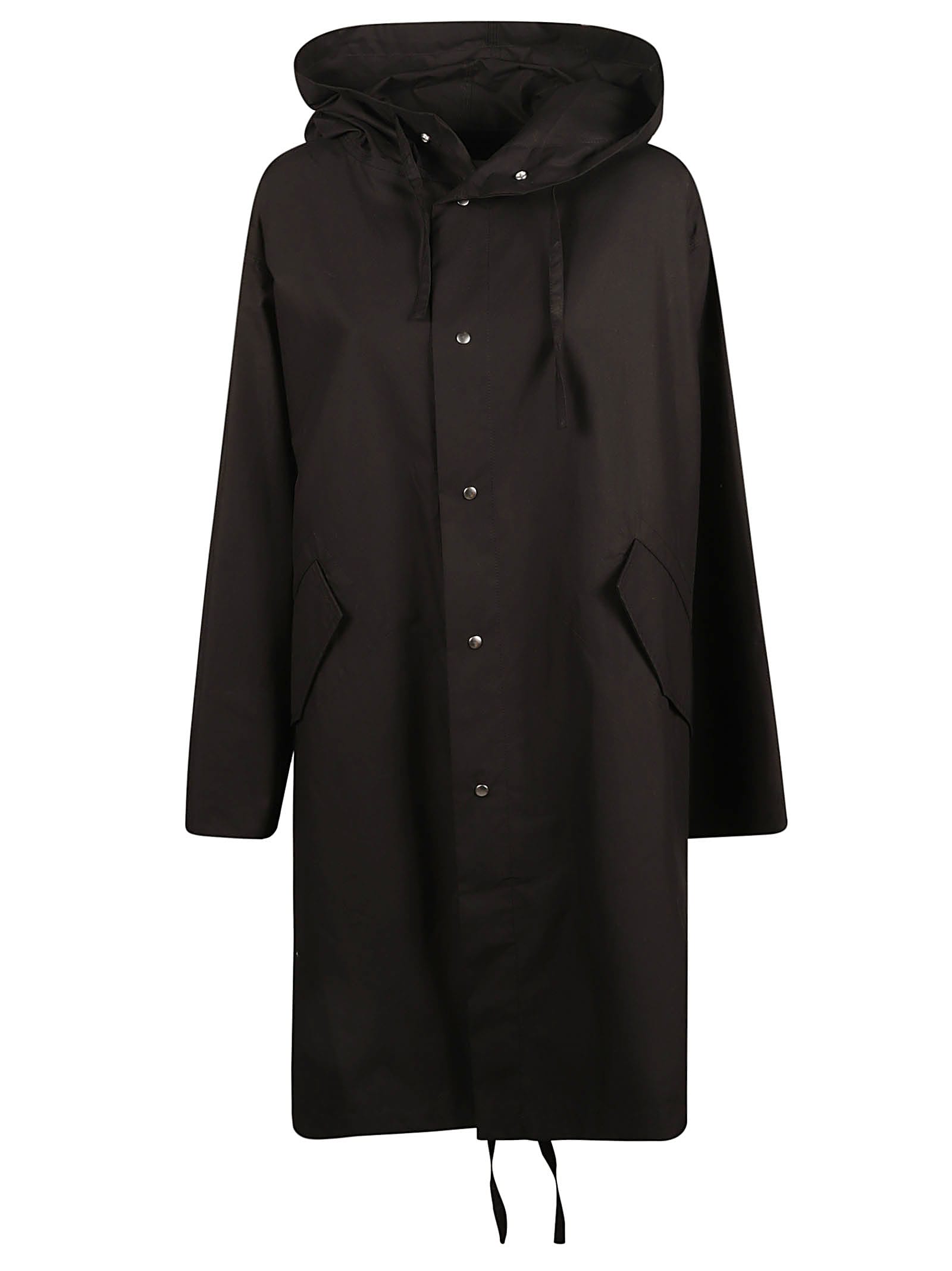Buttoned Hooded Parka