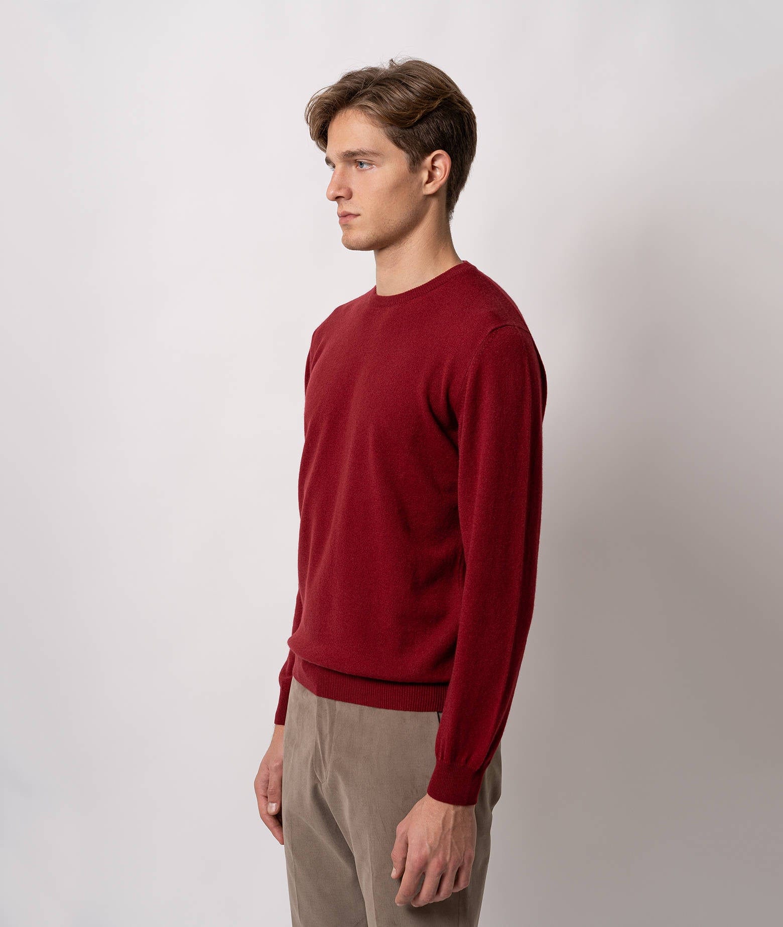 Larusmiani Crewneck Sweater Aspen Sweater In Red