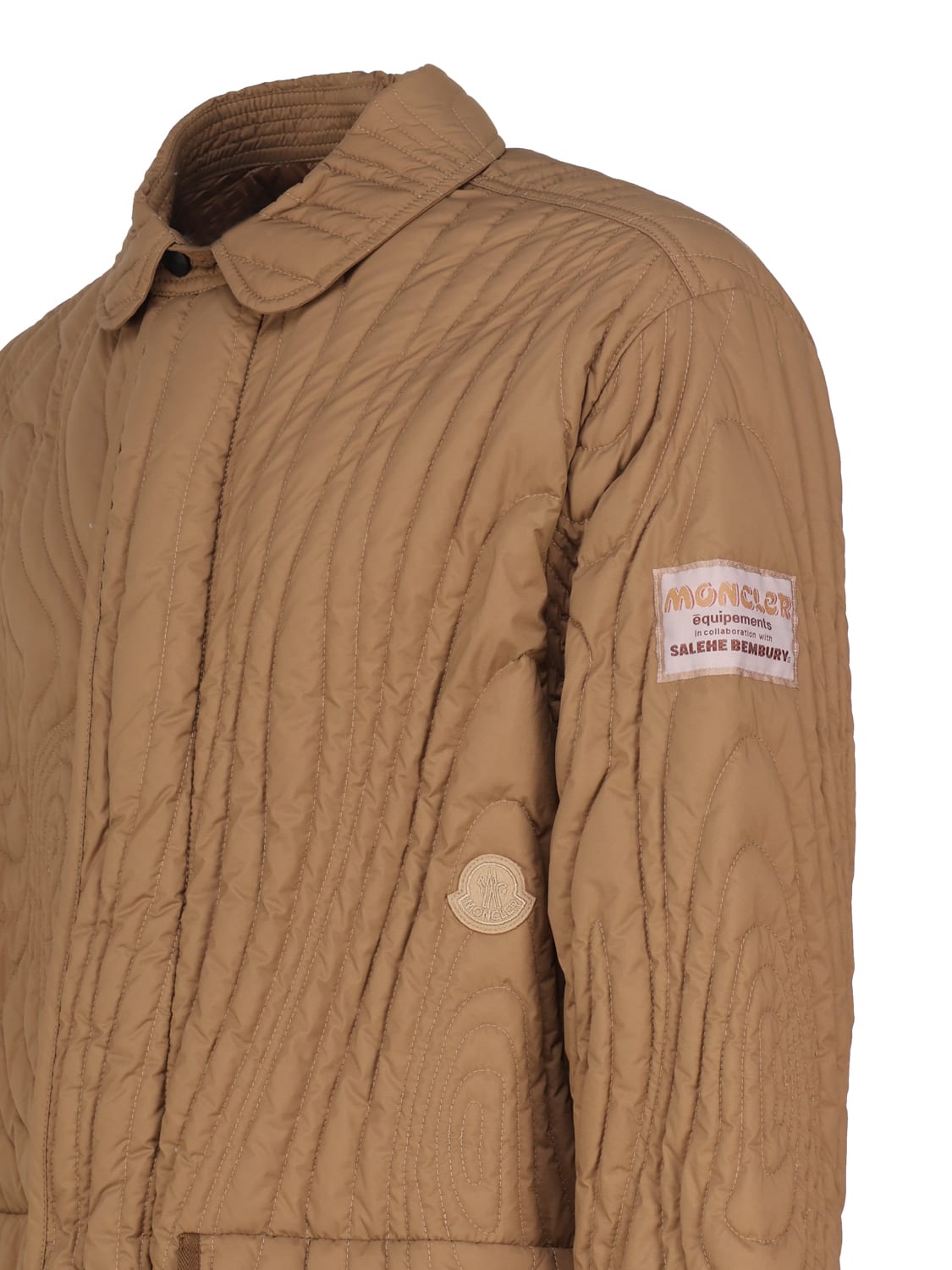 Shop Moncler Genius Moncler X Salehe Bembury Jacket In Beige