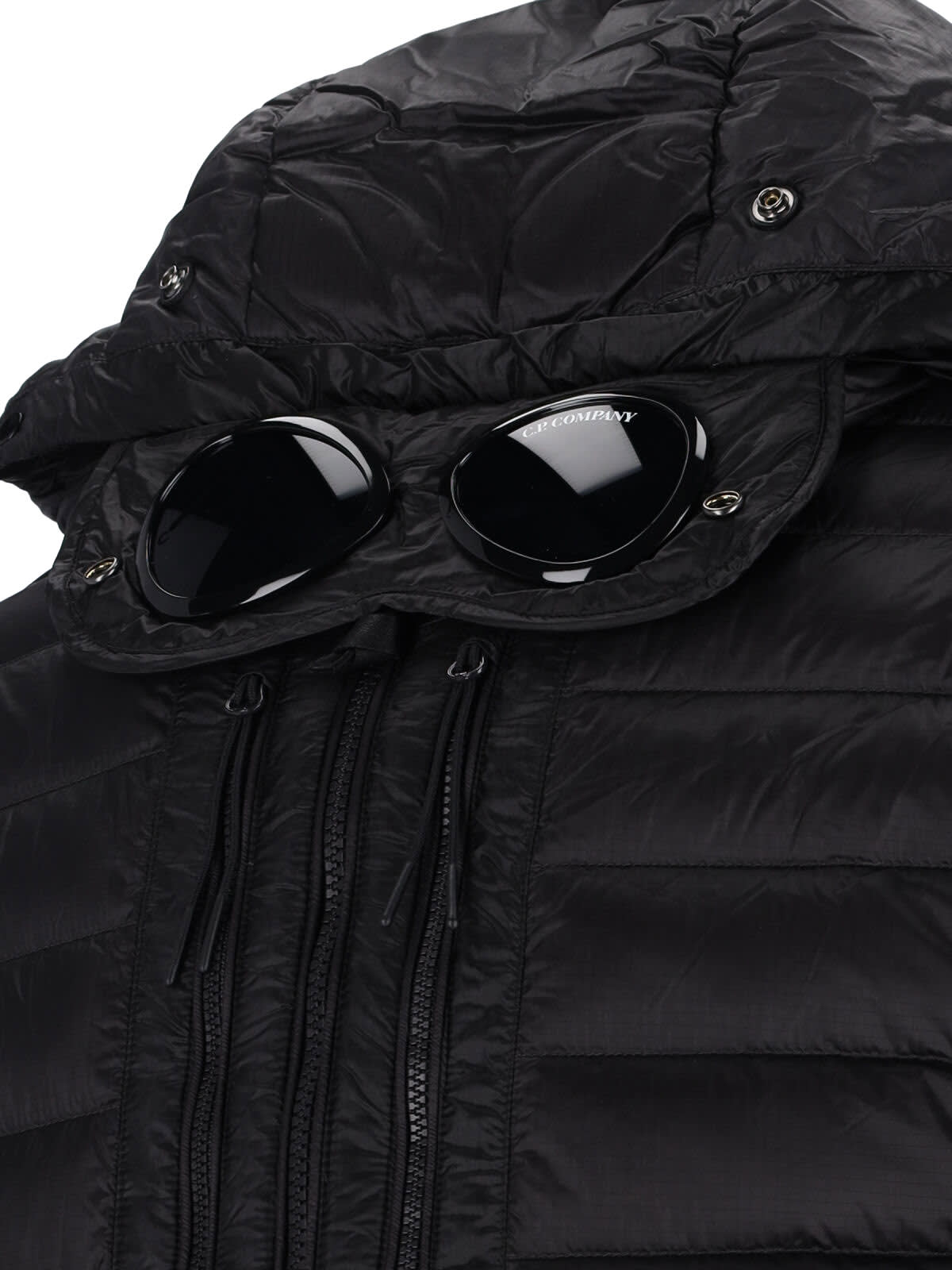 C.p. Company Padded Down Jacket In Black