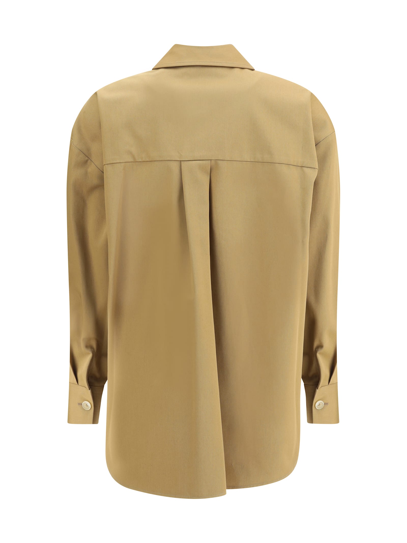 P.a.r.o.s.h P. A.r. O.s. H. Maxi Pockets Shirt In Brown