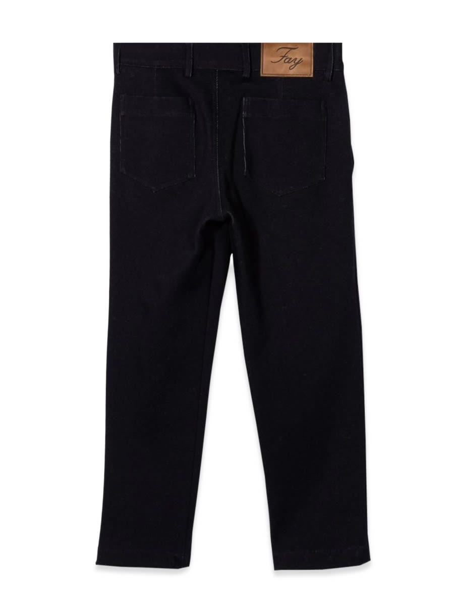 Shop Fay Slouchy Trouser In Blue