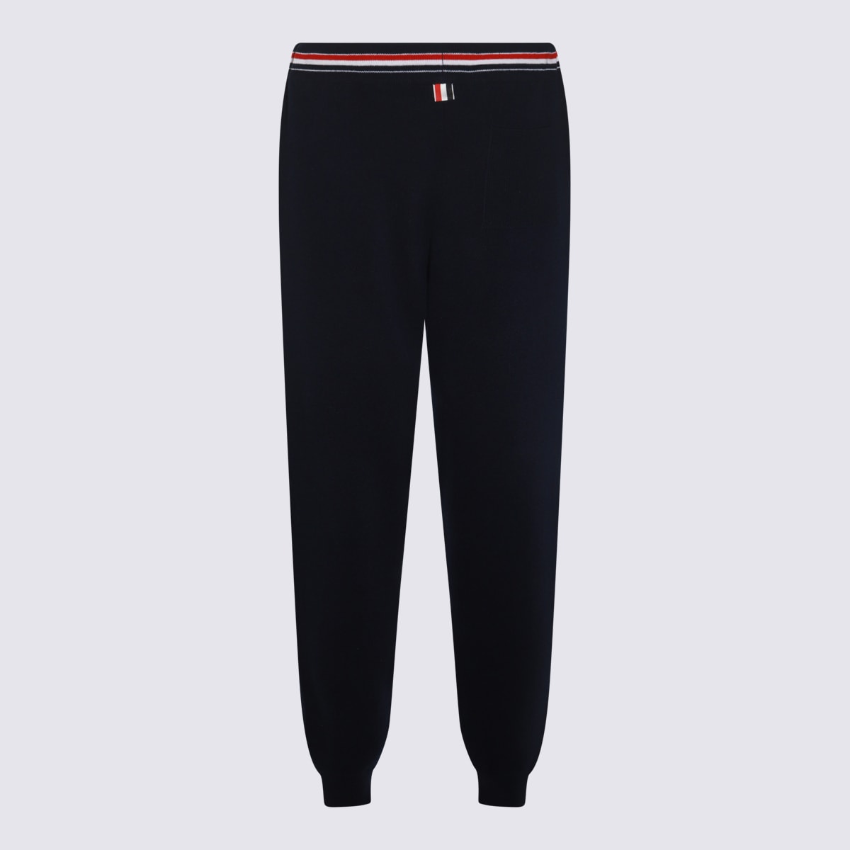 Shop Thom Browne Navy Blue Wool Pants