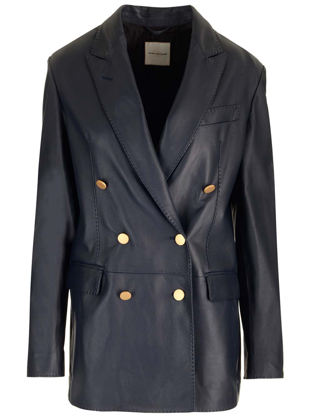 Tagliatore 'josie' Blazer Gold-tone Buttons In Blue