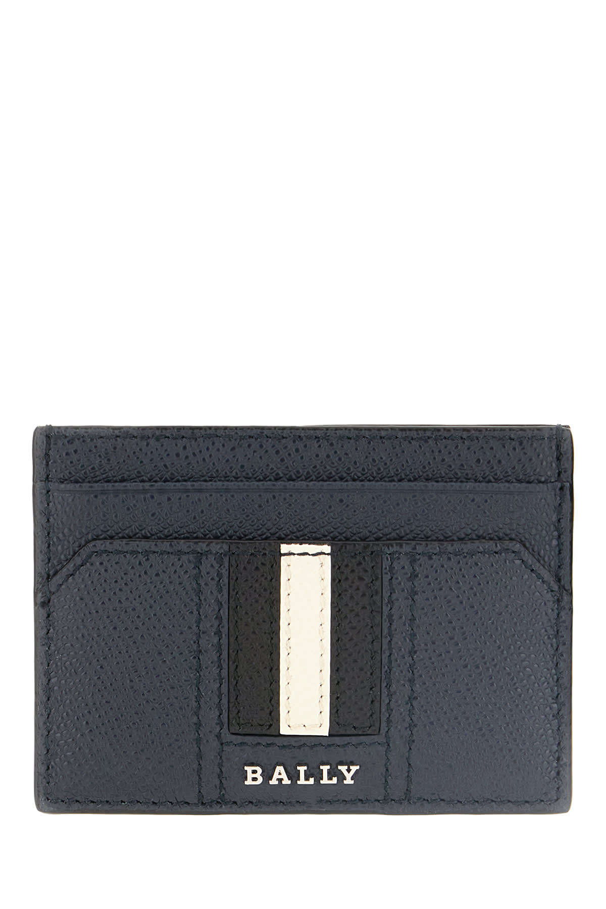 BALLY NAVY BLUE LEATHER CARD HOLDER