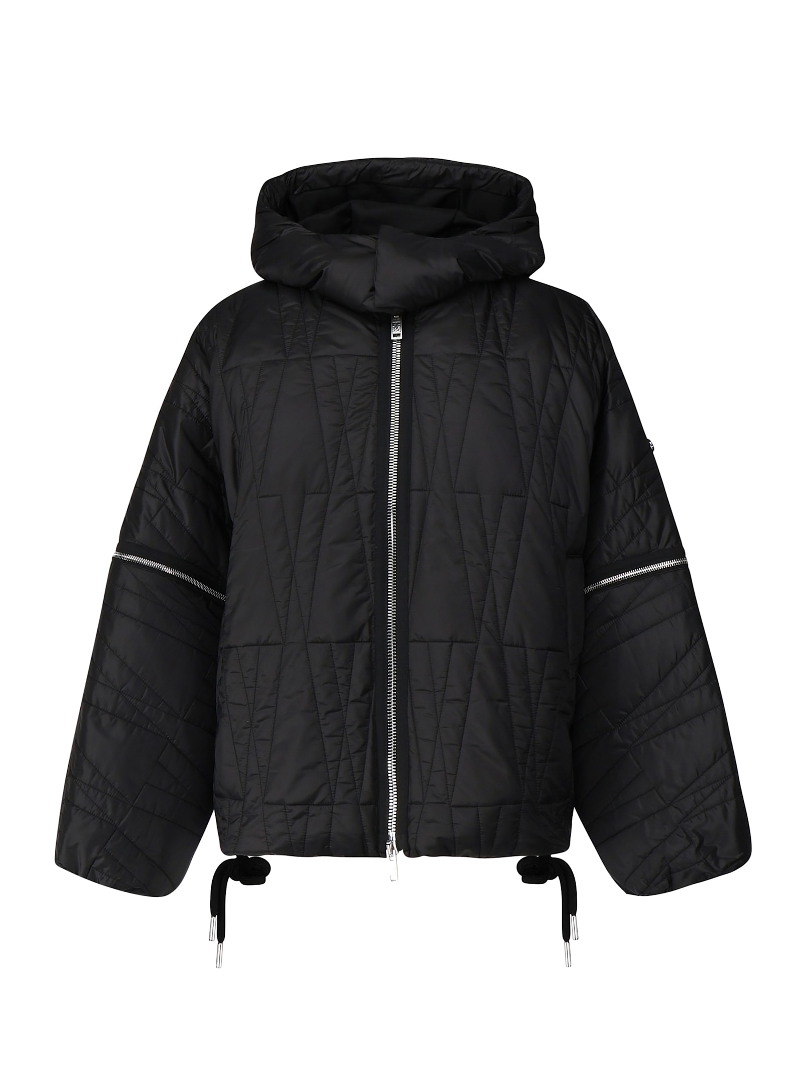 Moncler Genius Haissa 2-in-1 Moncler X Willow Smith Short Down Jacket In Black