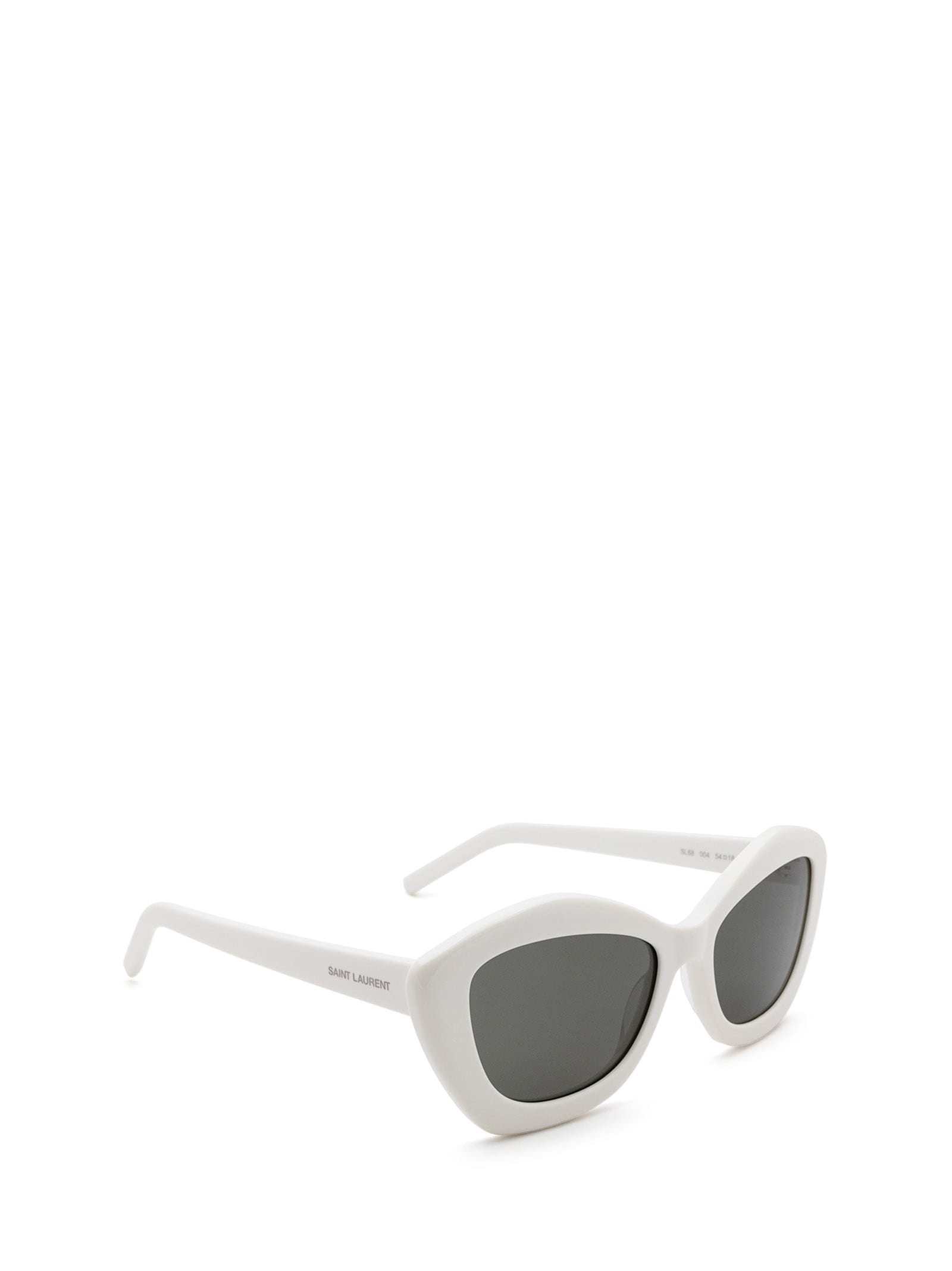 Shop Saint Laurent Sl 68 Ivory Sunglasses