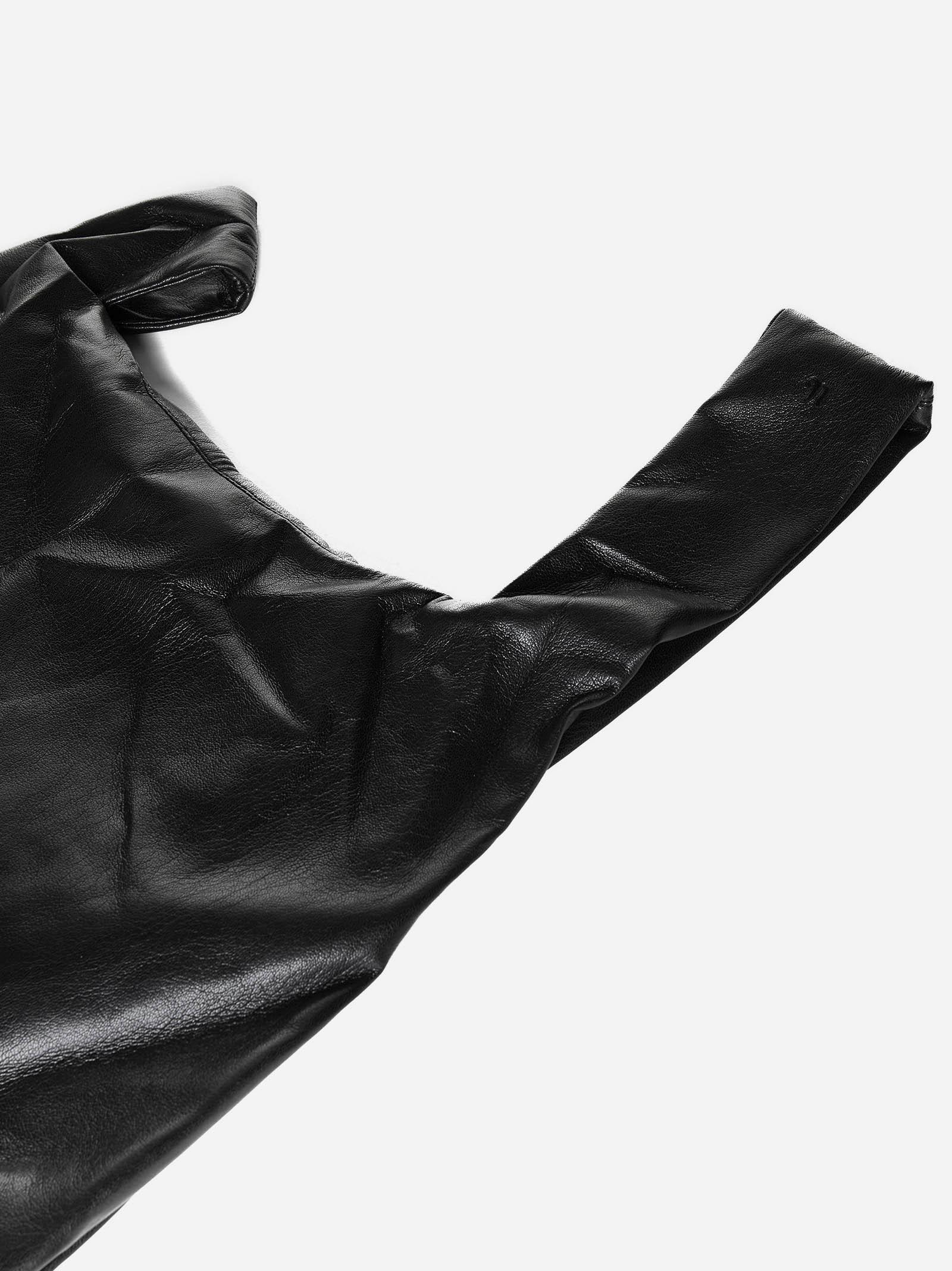 Shop Nanushka Jen Vegan Leather Large Bag In Black