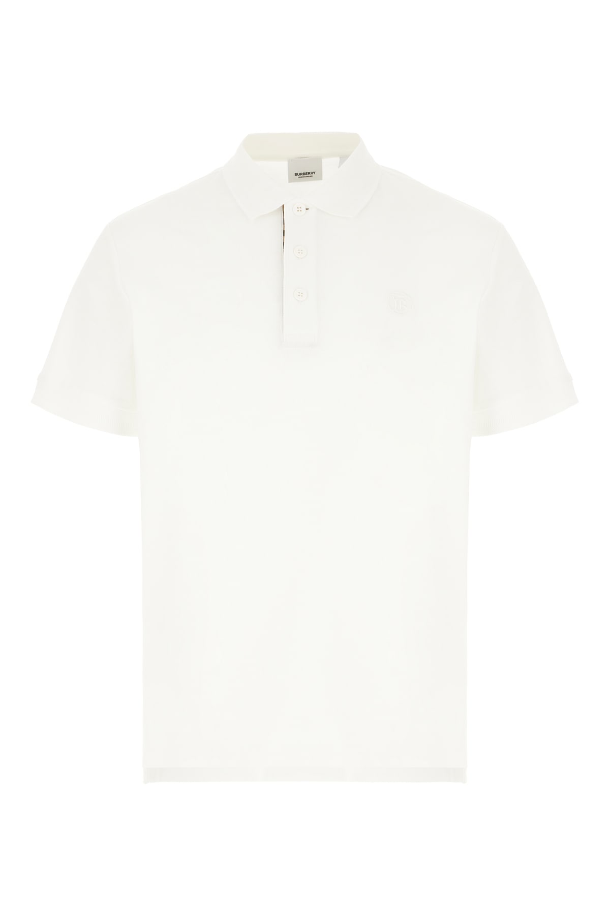 Burberry White Piquet Polo Shirt