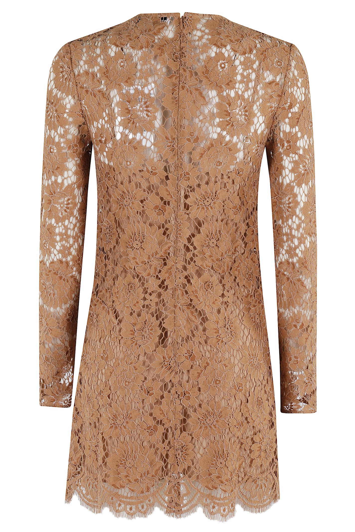 Shop Self-portrait Lace Bow In Tan