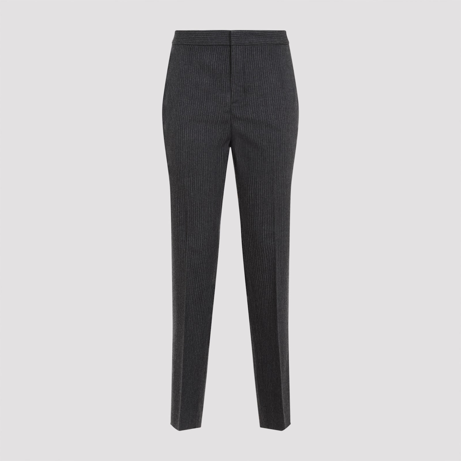 Shop Fabiana Filippi Straight Pants In Antracite