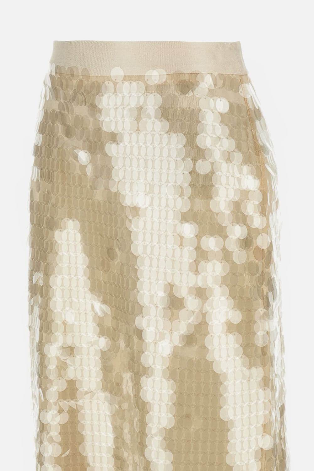 Lorena Antoniazzi Paillettes Midi Skirt In Neutral