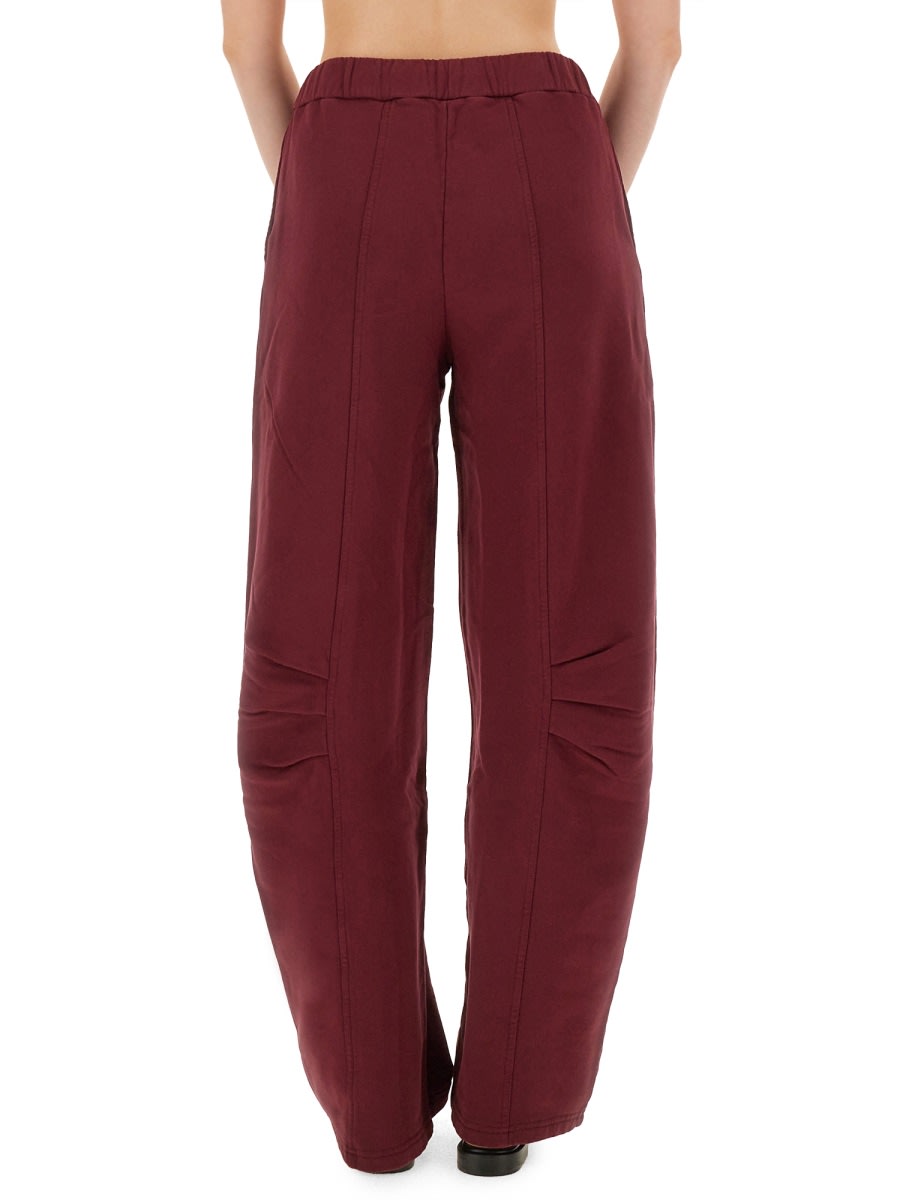 Rotate Birger Christensen Rotate Birgerchristensen Sports Pants Terry Back In Burgundy
