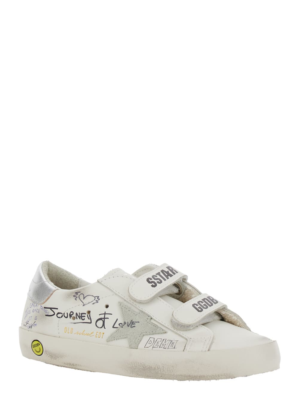 Golden Goose Kid - Old School Sneakers In White