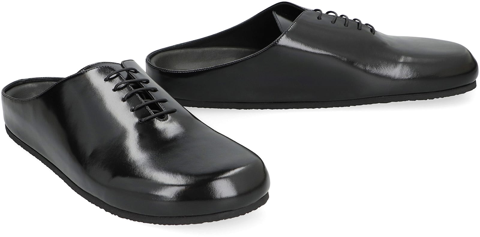 Jacquemus Mules Derby Shoes In Leather In Black