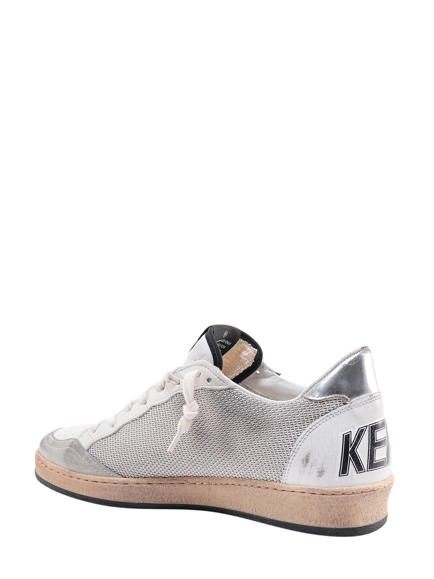 Shop Golden Goose Ball Star Sneakers In Silver