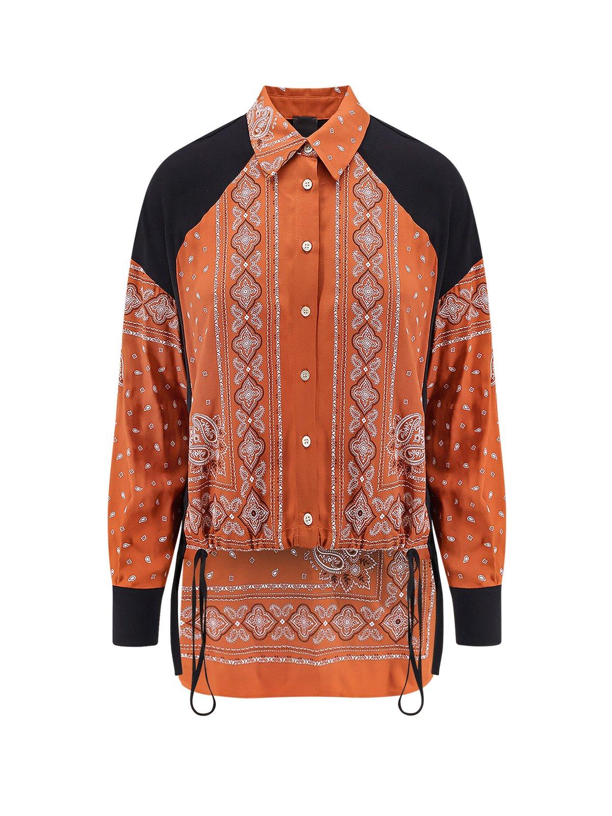 Shop Pinko Pattern-printed Button-up Shirt
