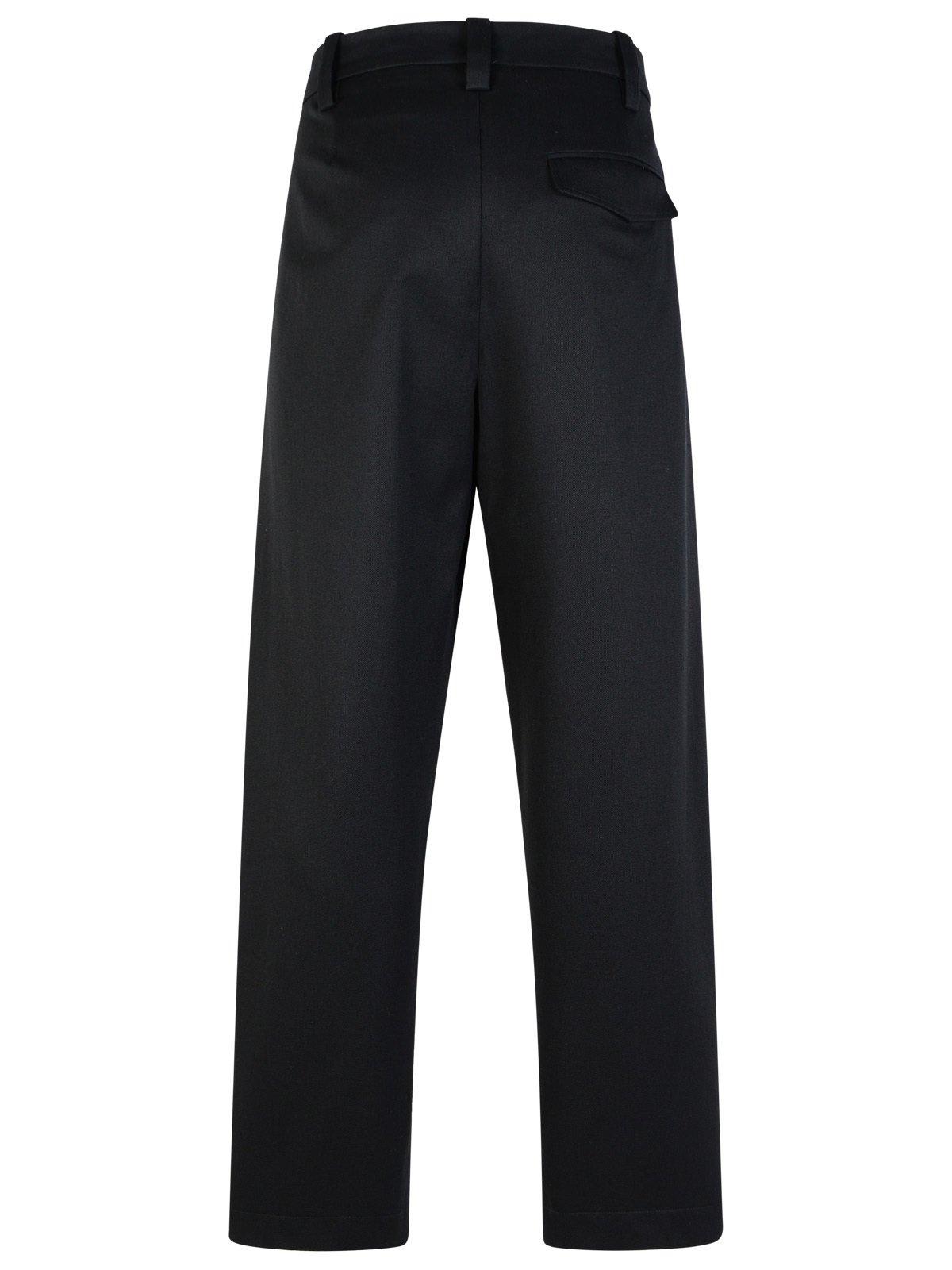 Shop Apc Renato Straight-leg Tailored Pants In Lzz Black