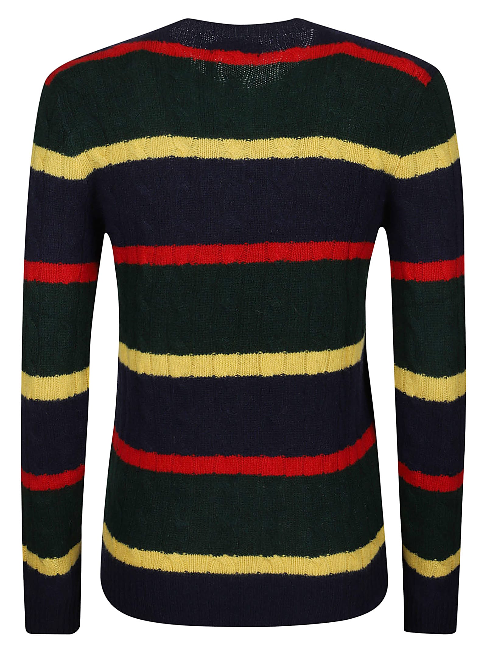 Shop Polo Ralph Lauren Julianna Sweater In Navy Multi Stripe