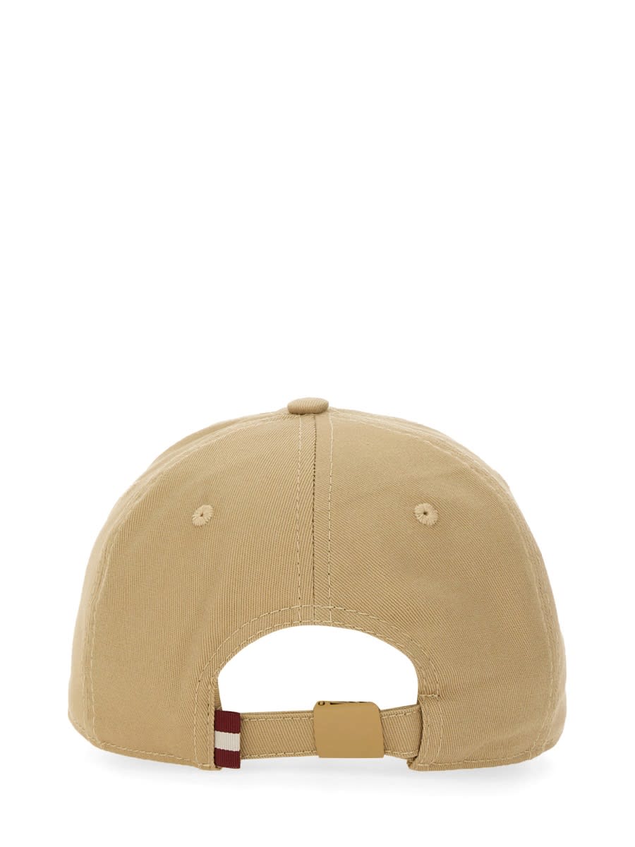 Shop Bally Baseball Hat With Logo In Beige