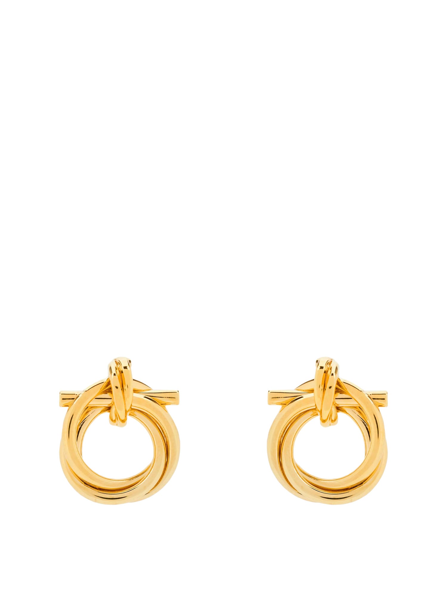 Shop Ferragamo Earrings In Gold