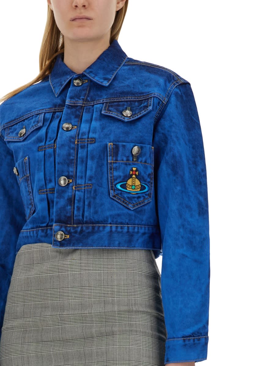 Shop Vivienne Westwood Jacket Marlene In Blue