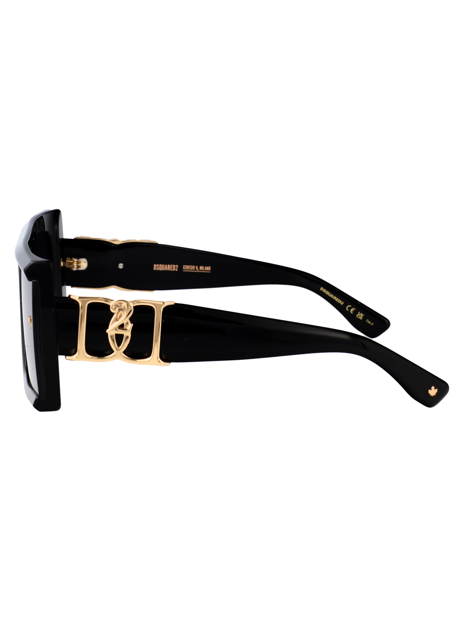 Dsquared2 Black Acetate Sunglasses In Black