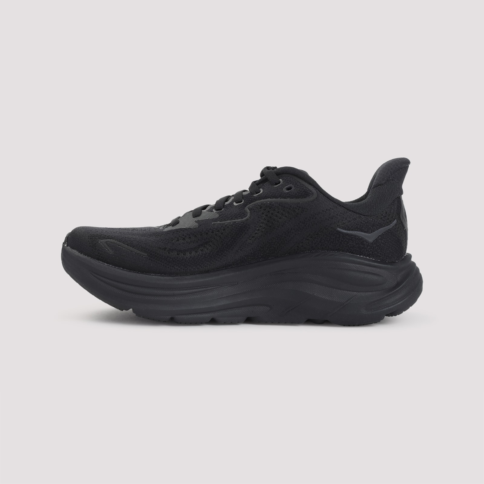 Hoka One One Textile Black Sneakers In Black